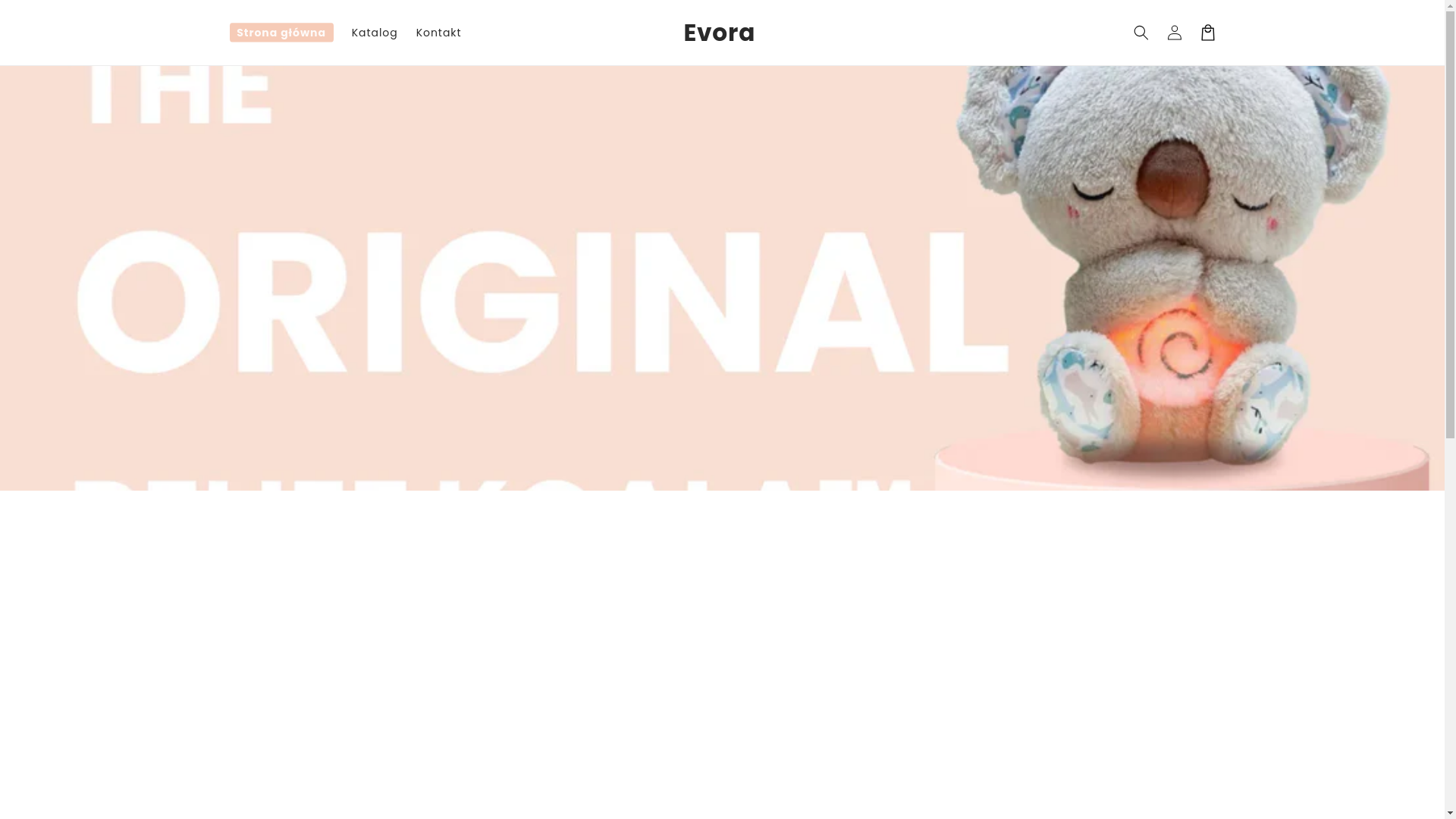 website screenshot of https://evora-store.pl/
