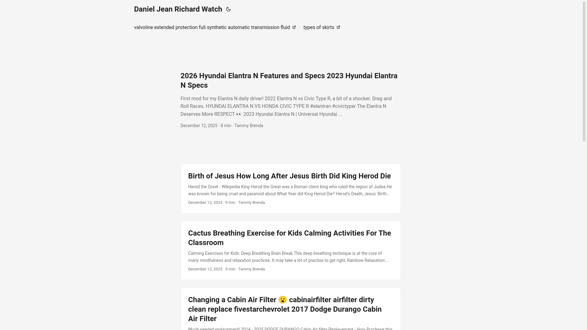 website screenshot of https://danieljeanrichardwatch.pages.dev/