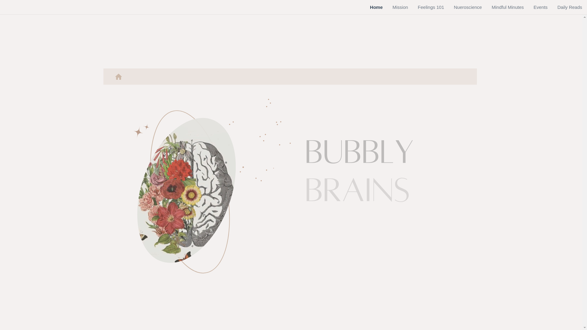 website screenshot of https://bubblybrains.org/