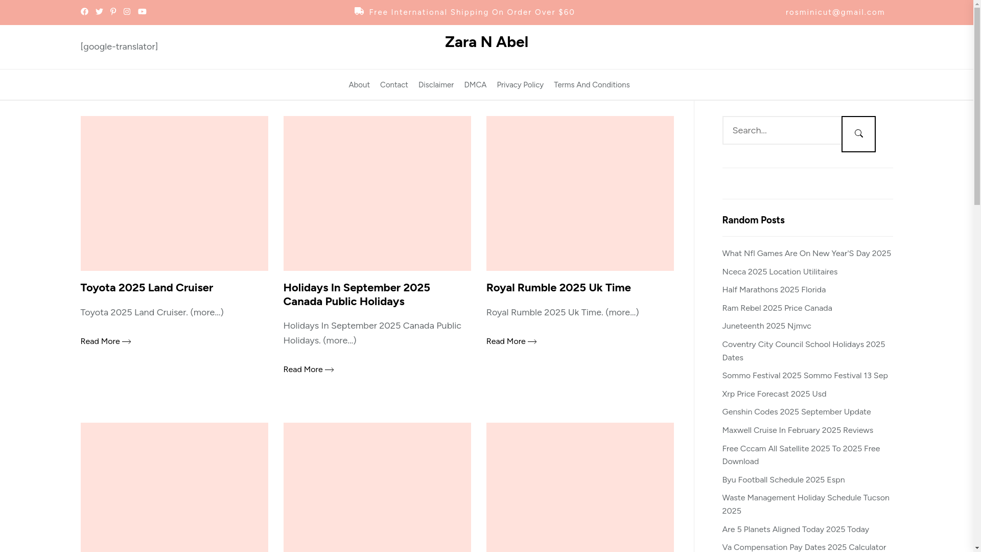 website screenshot of https://zaranabel.pages.dev/