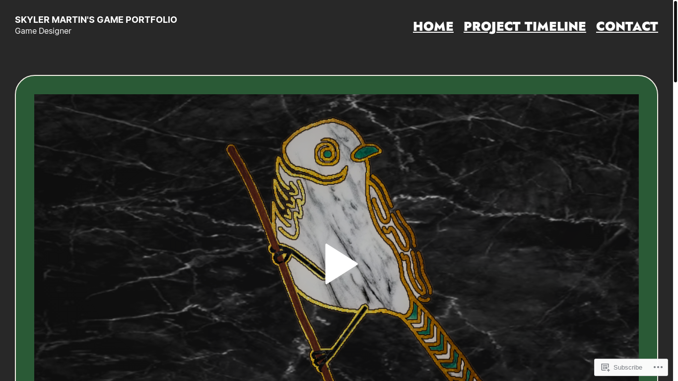 website screenshot of https://skylermartin.dev/