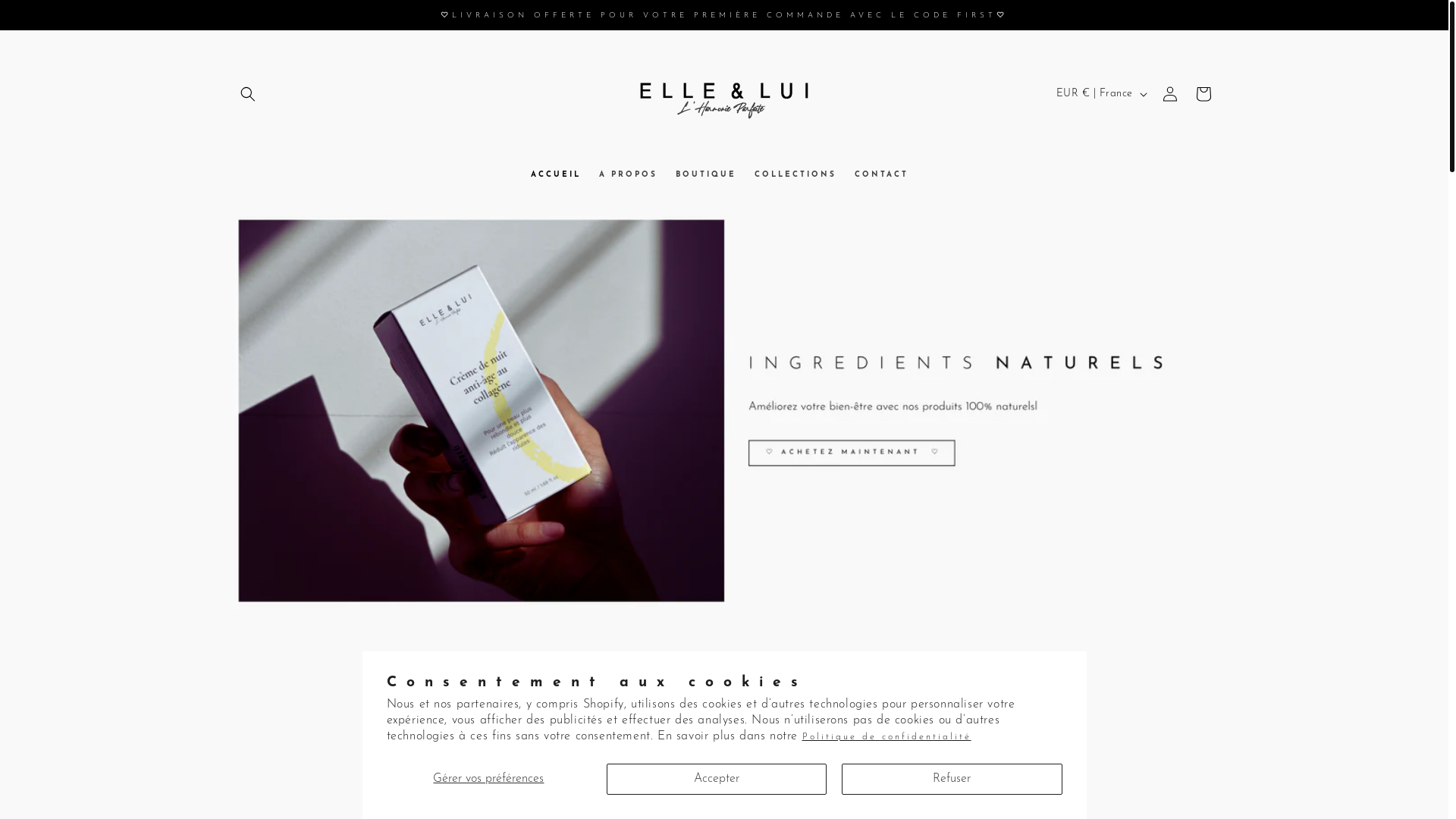 website screenshot of https://elle-et-lui-boutique.com/