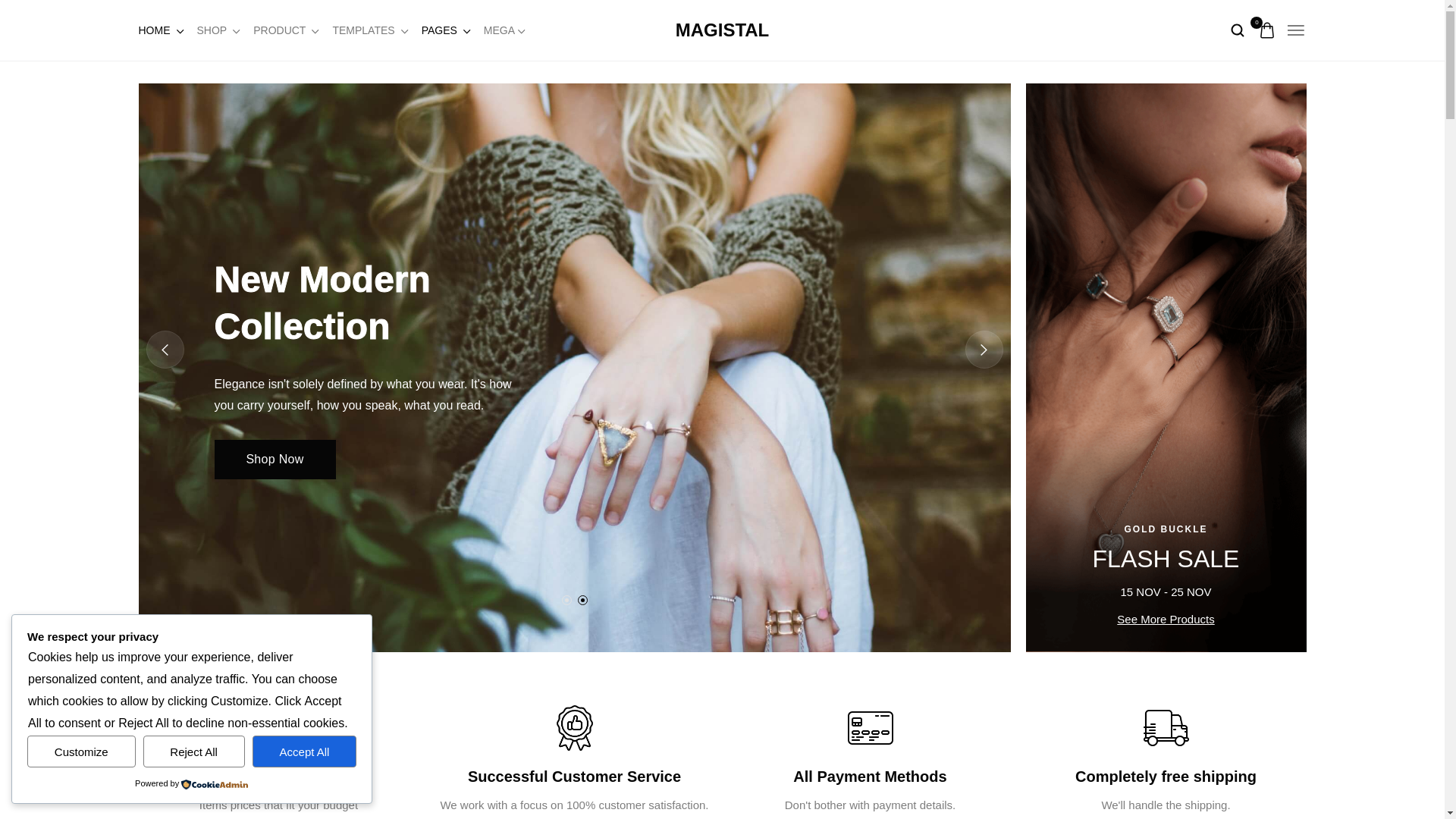 website screenshot of https://magistal.com/