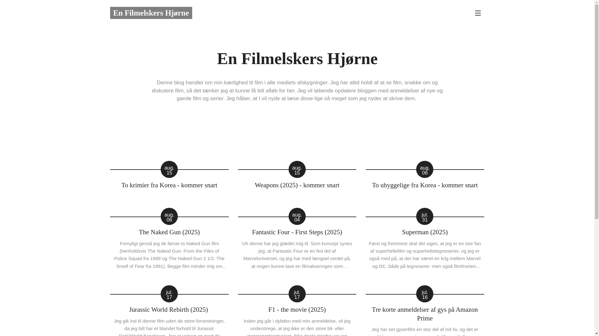 website screenshot of https://en-filmelskers-hjorne.dk/