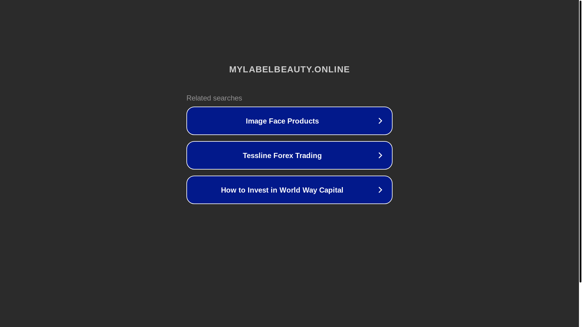 website screenshot of https://mylabelbeauty.online/