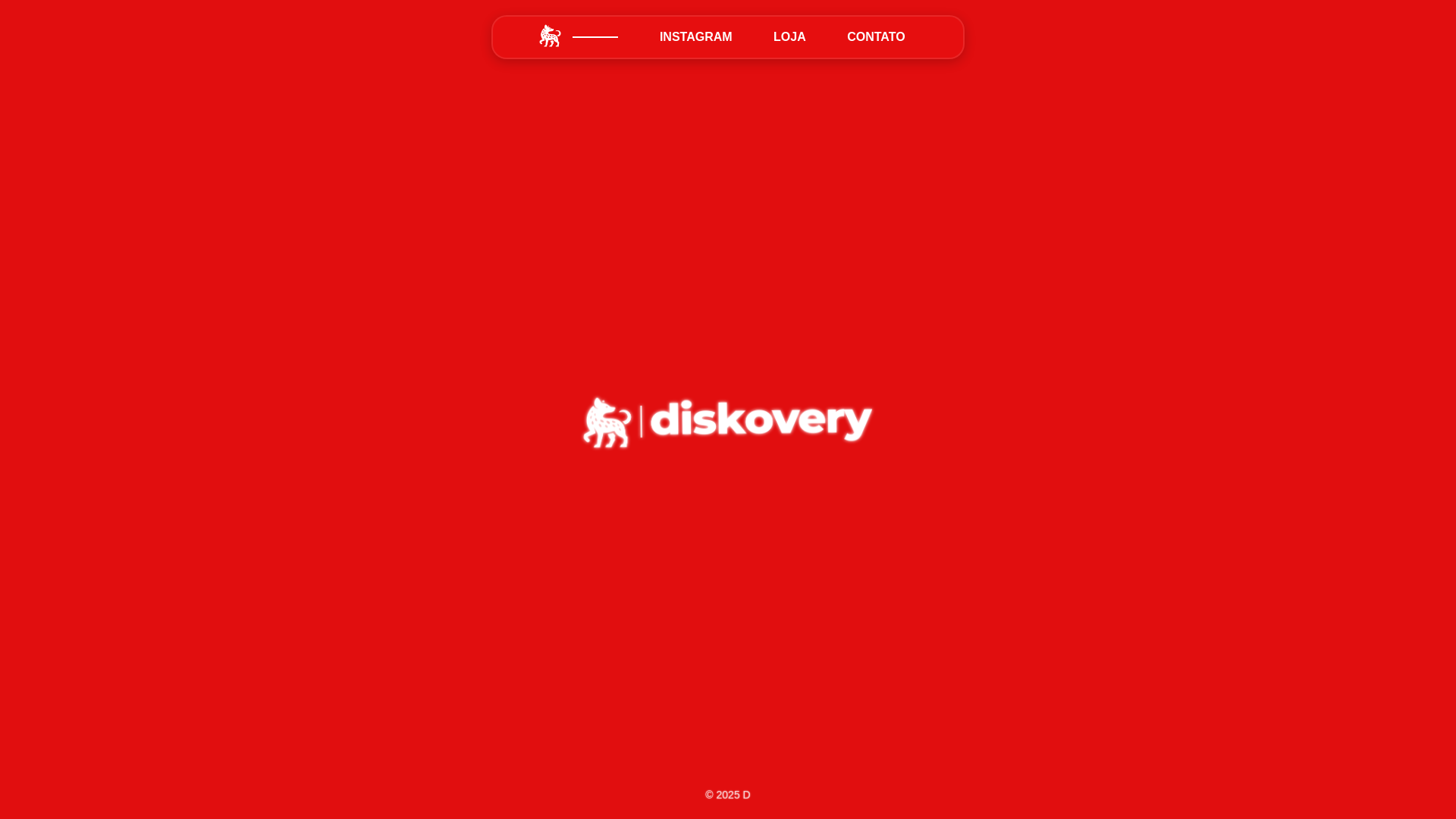 website screenshot of https://diskovery.com.br/