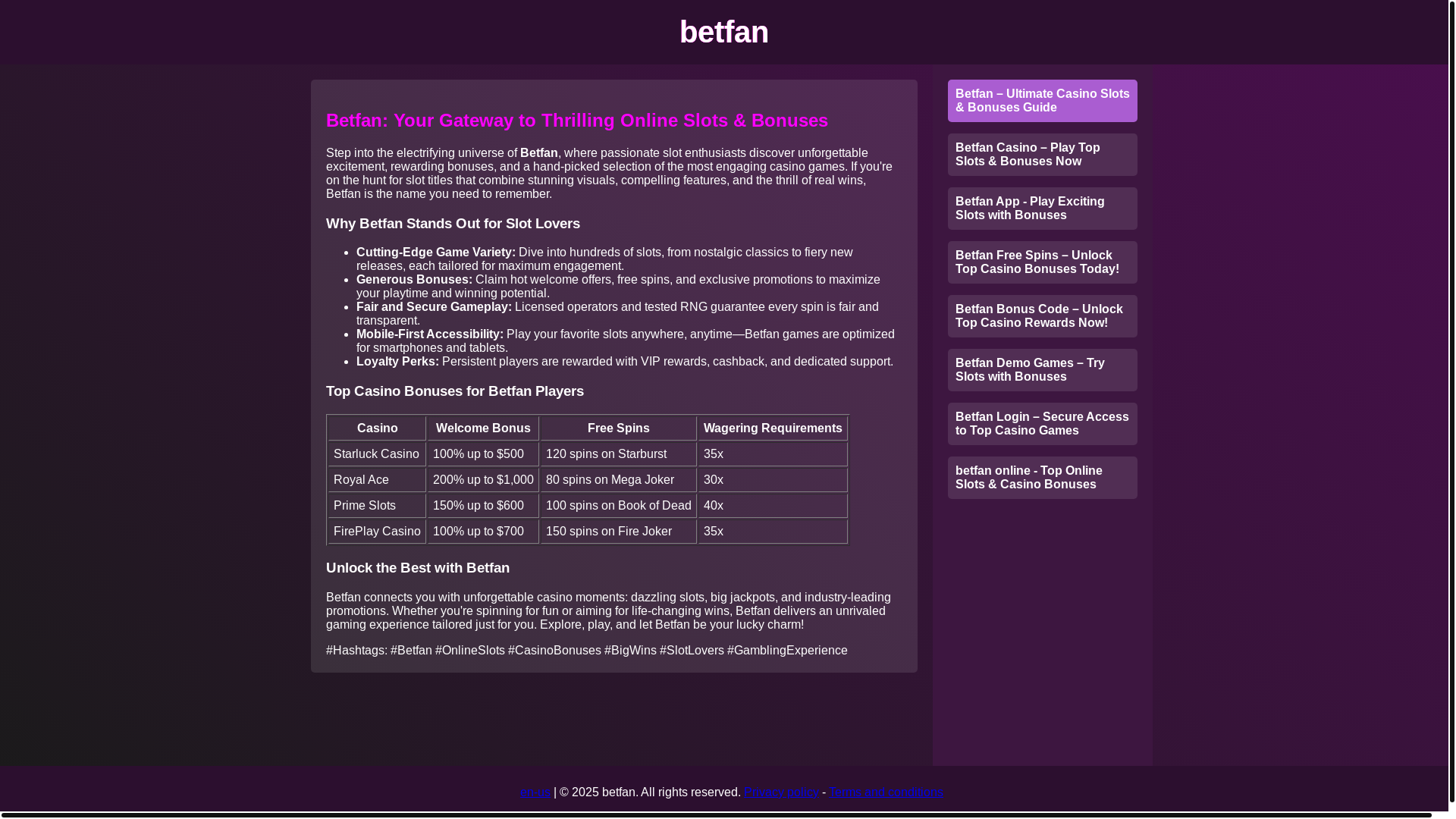 website screenshot of https://play-betfan.com/