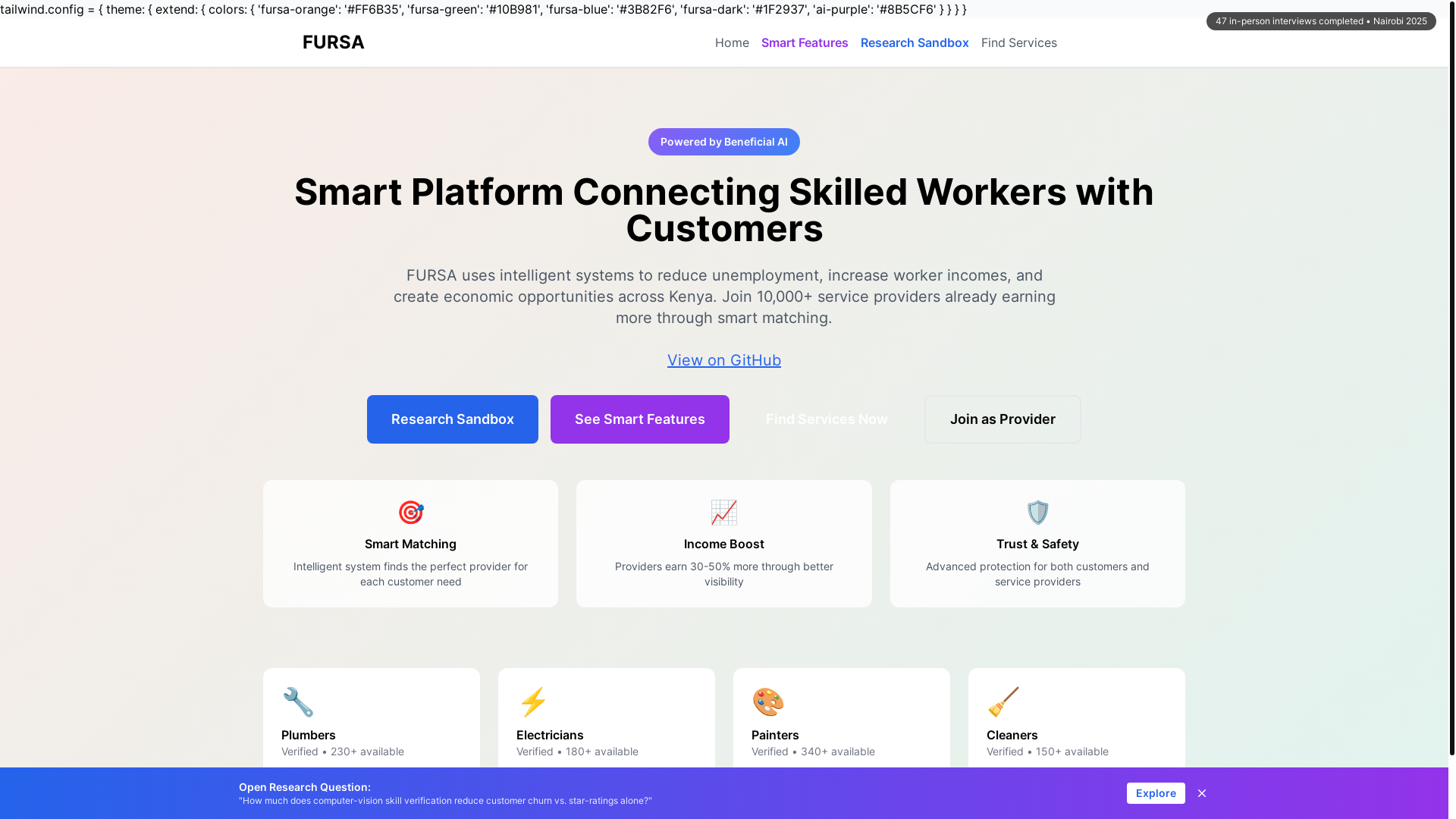 website screenshot of https://fursaa.org/