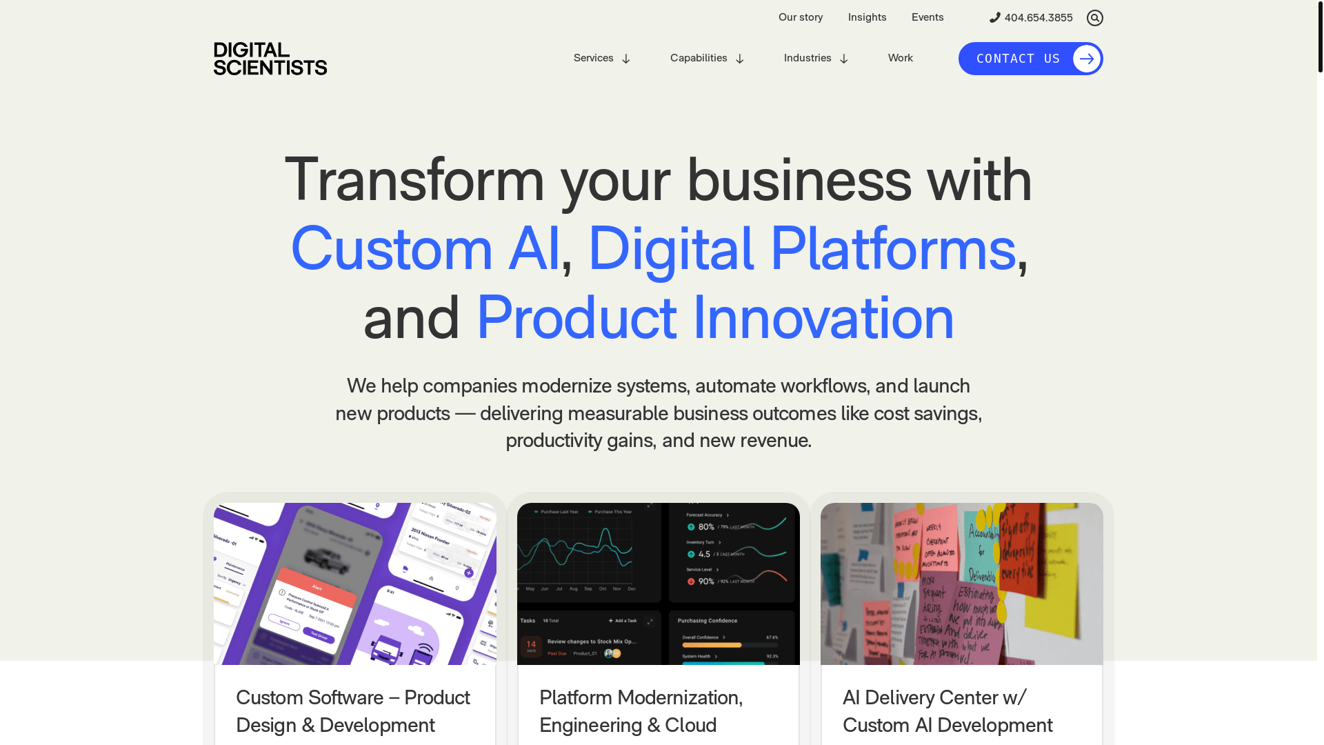 website screenshot of https://digitalscientists-digital.org/