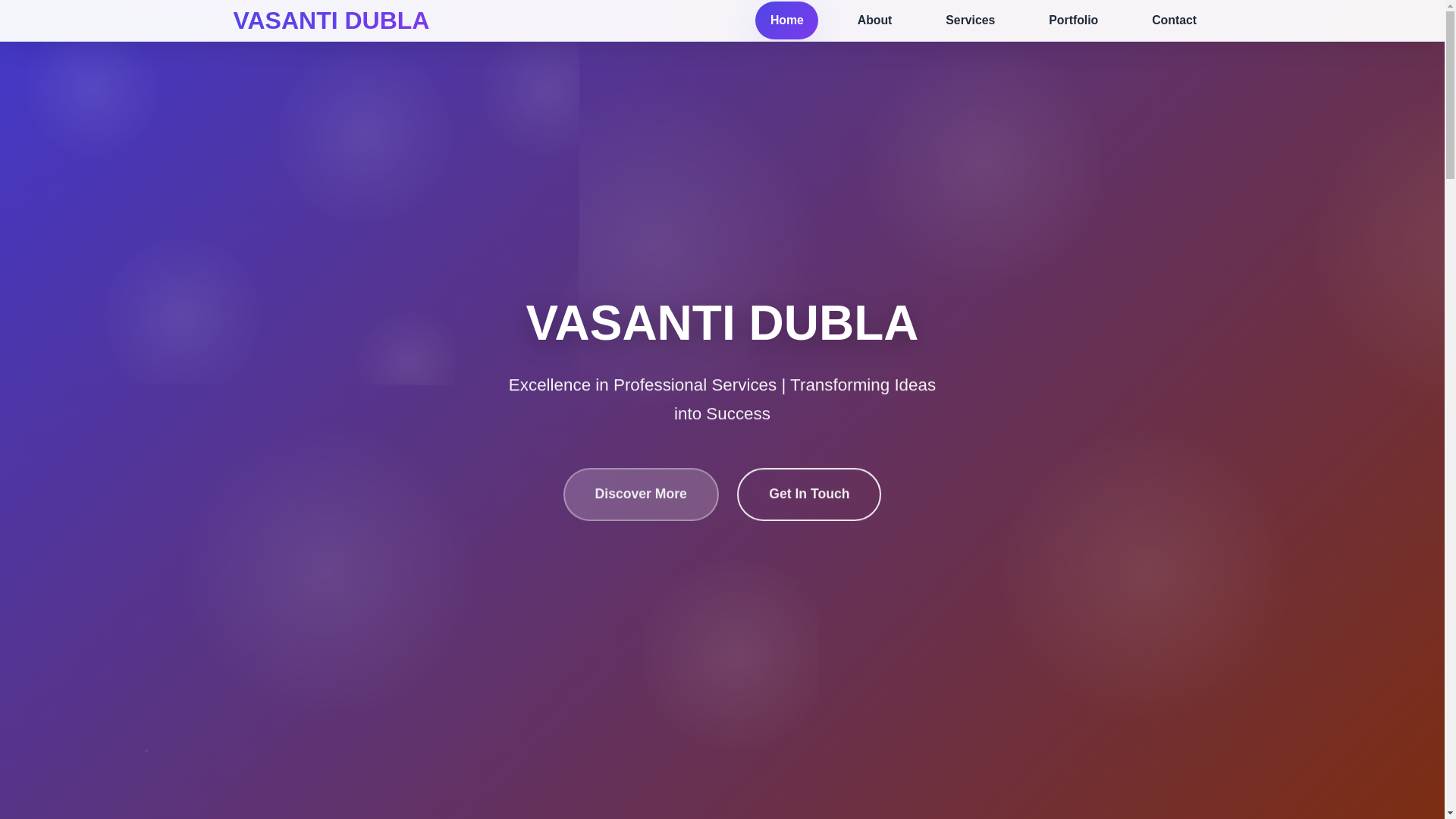 website screenshot of https://vasantidubla.pages.dev/
