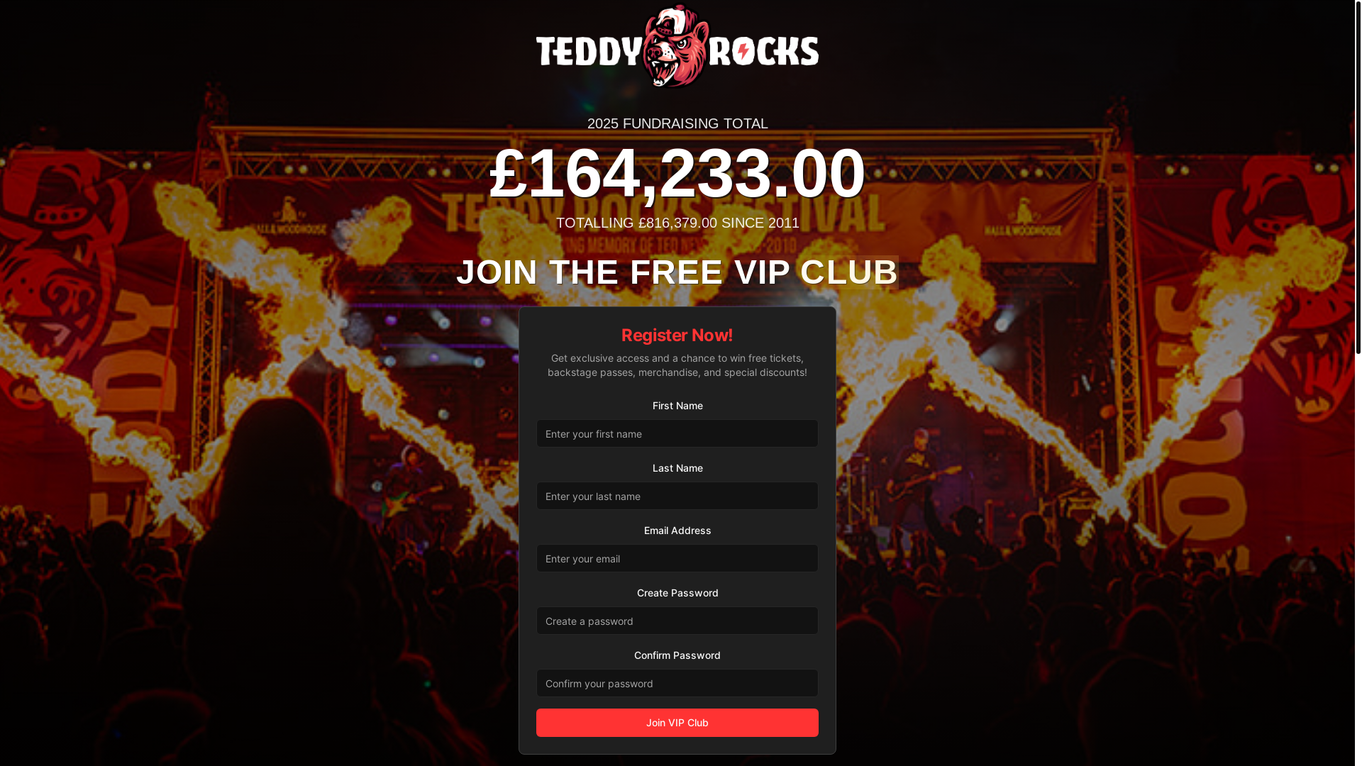 website screenshot of https://teddyrocks.vip/