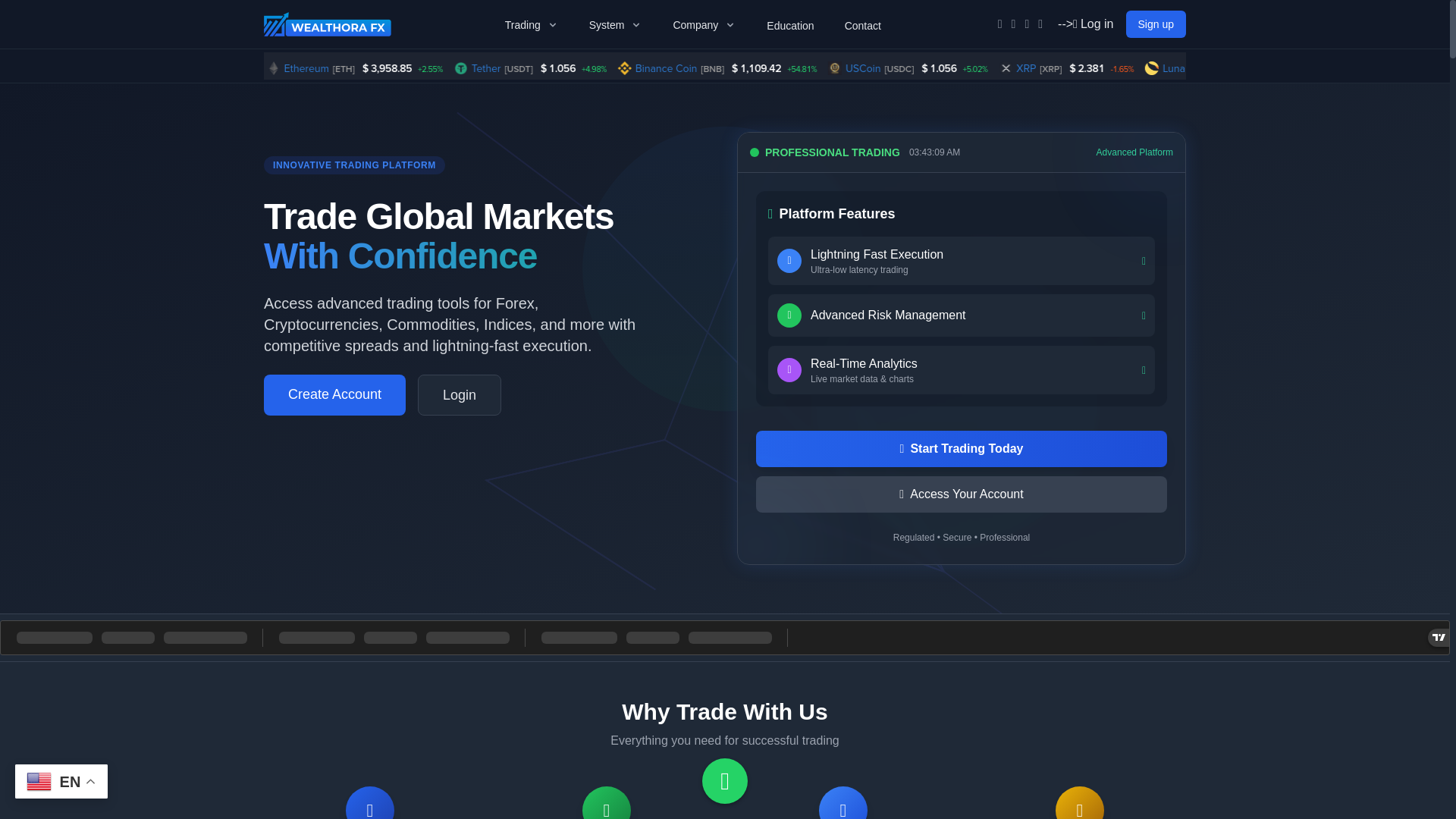 website screenshot of http://www.wealthorafx.com