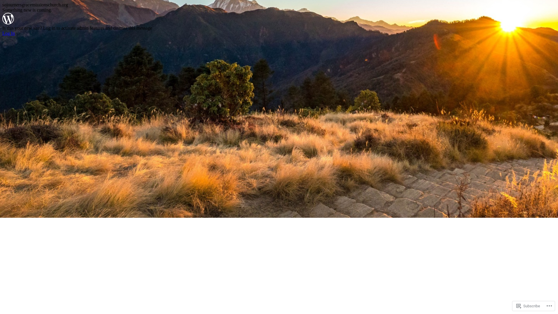 website screenshot of https://sojournersgracemissionschurch.org/
