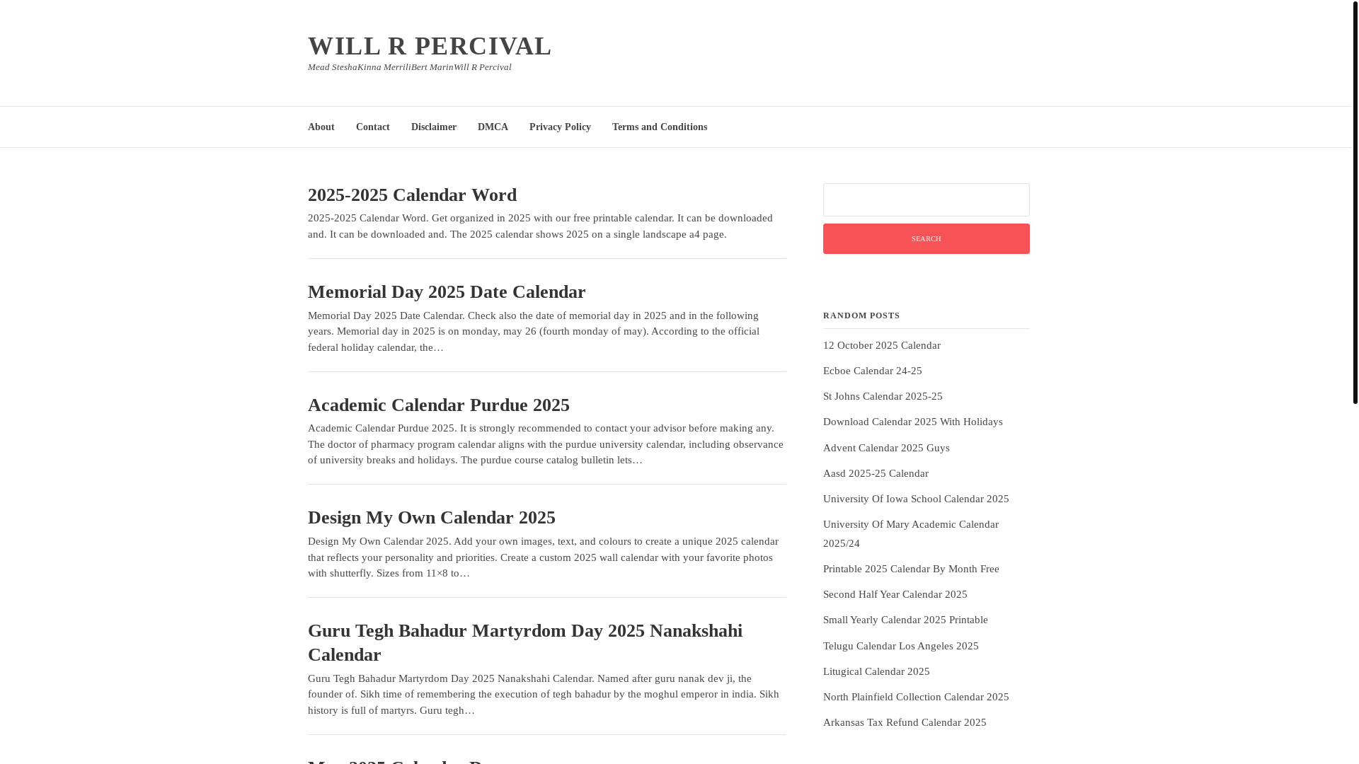 website screenshot of https://willrpercival.pages.dev/