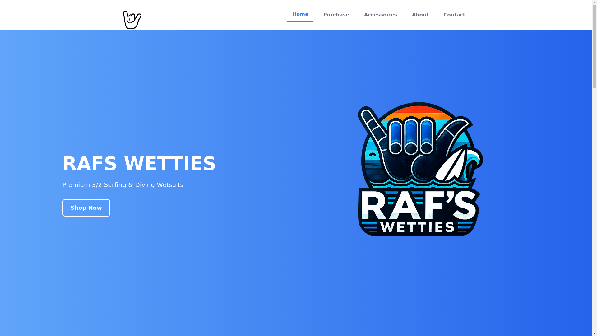 website screenshot of https://rafswetties.com/
