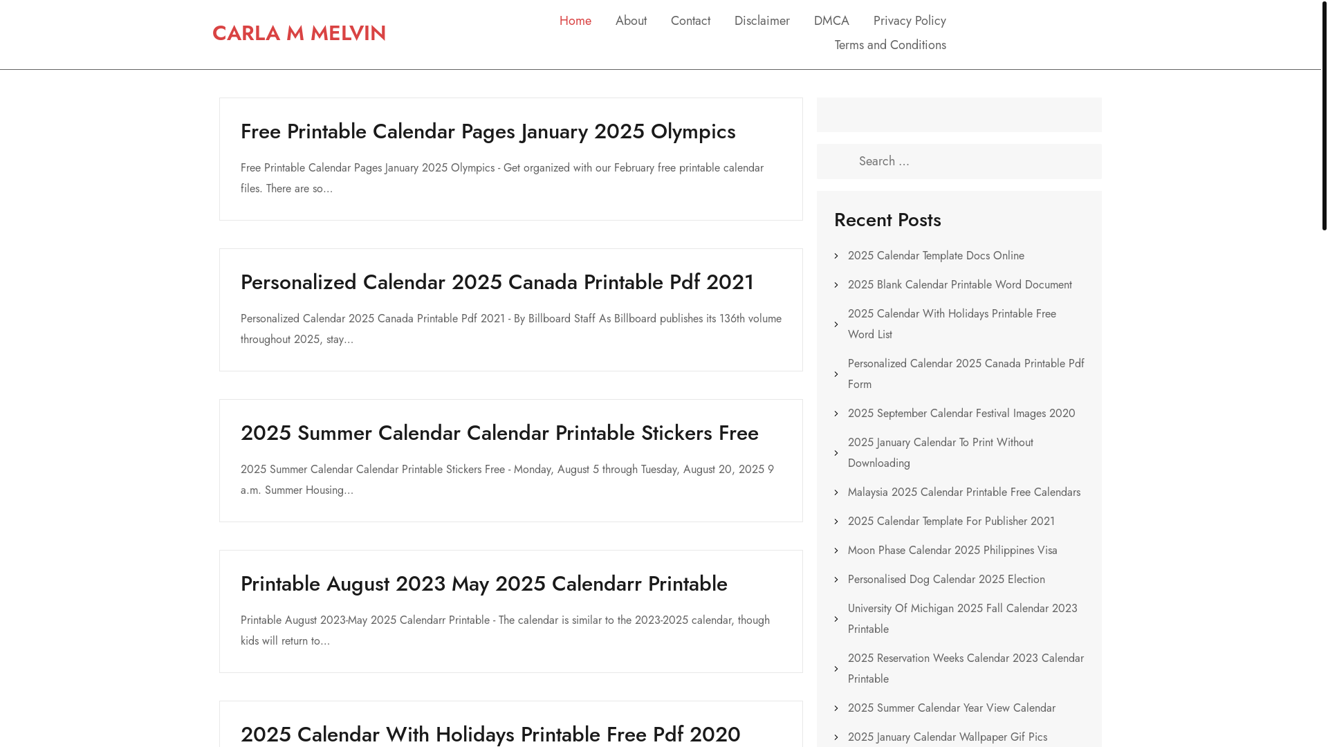 website screenshot of https://carlammelvinm.pages.dev/