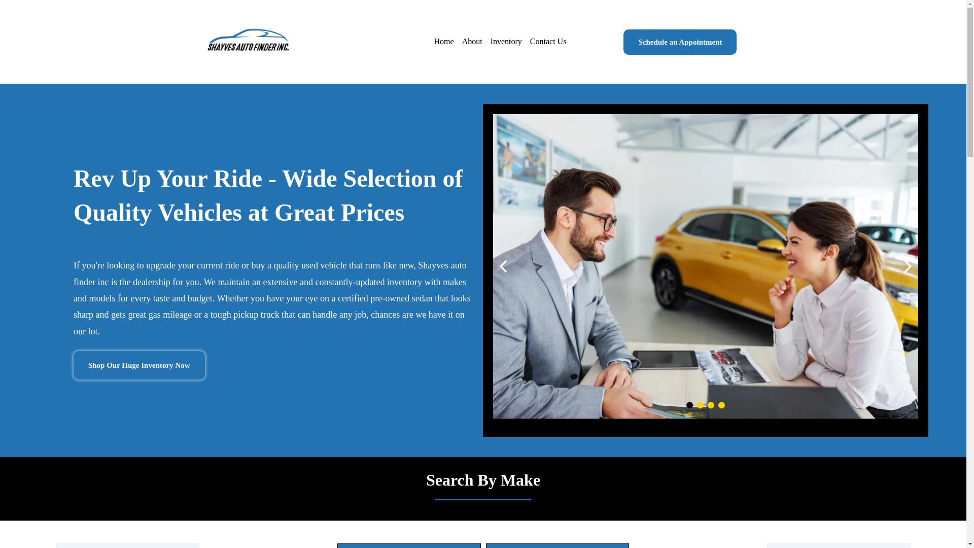 website screenshot of https://shayvesautofinder.com/