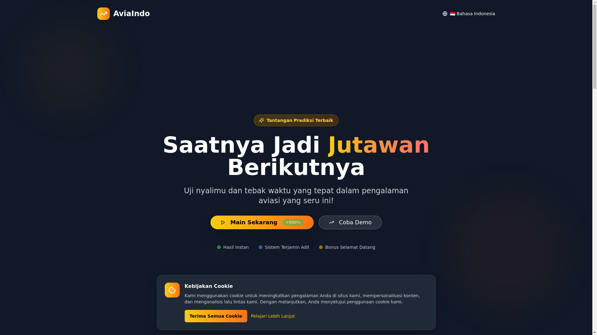 website screenshot of https://avia-indo.com/