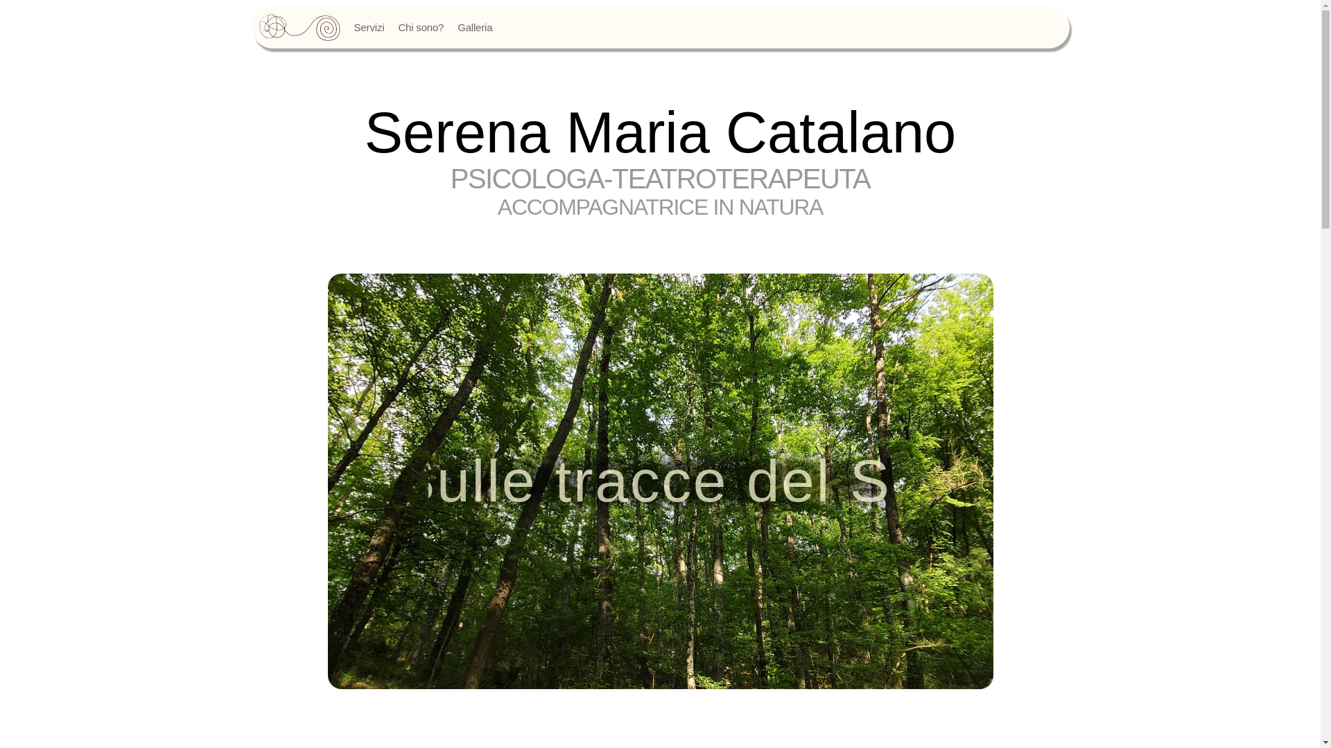 website screenshot of https://serenamariacatalano.it/