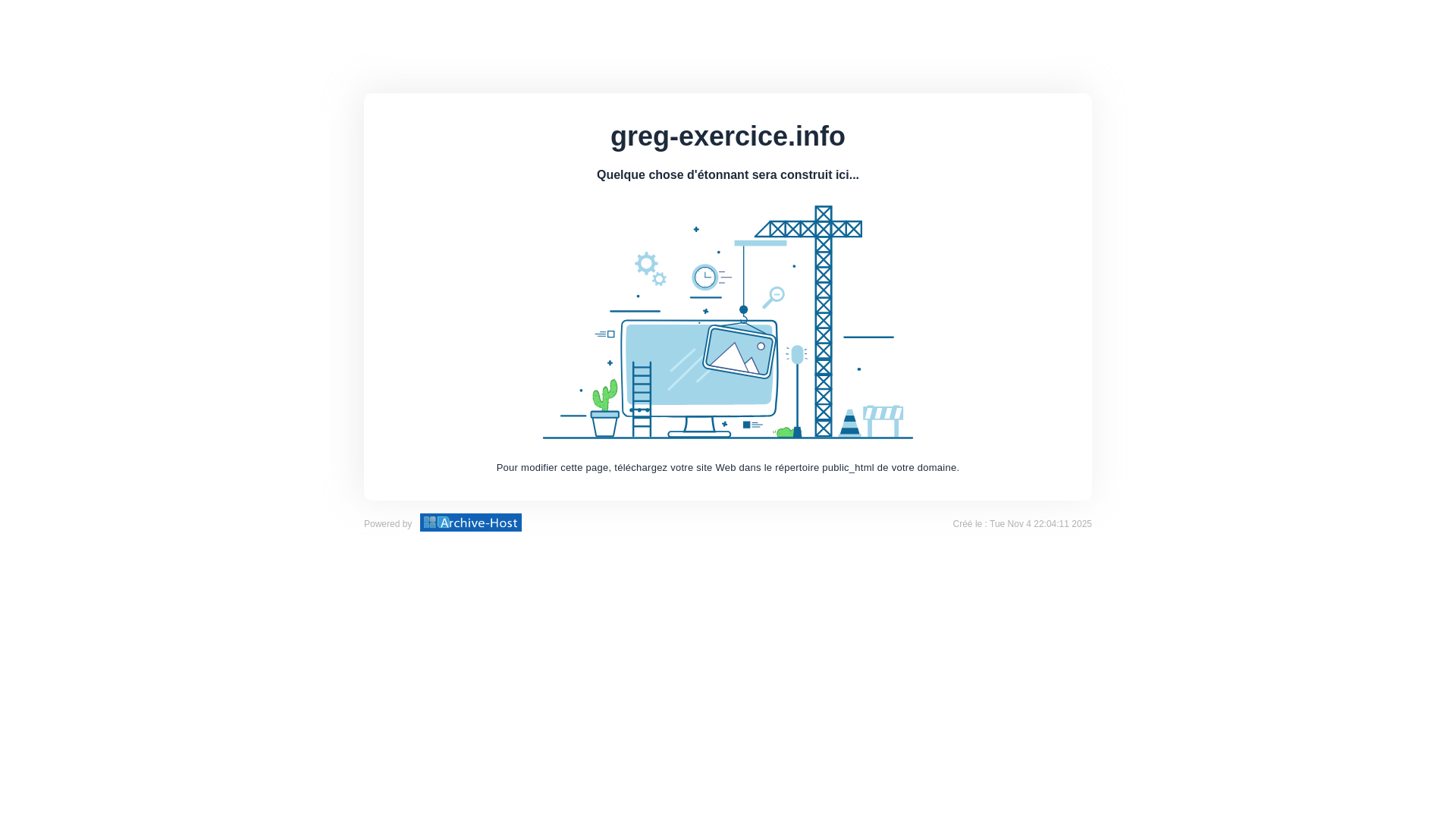 website screenshot of https://greg-exercice.info/