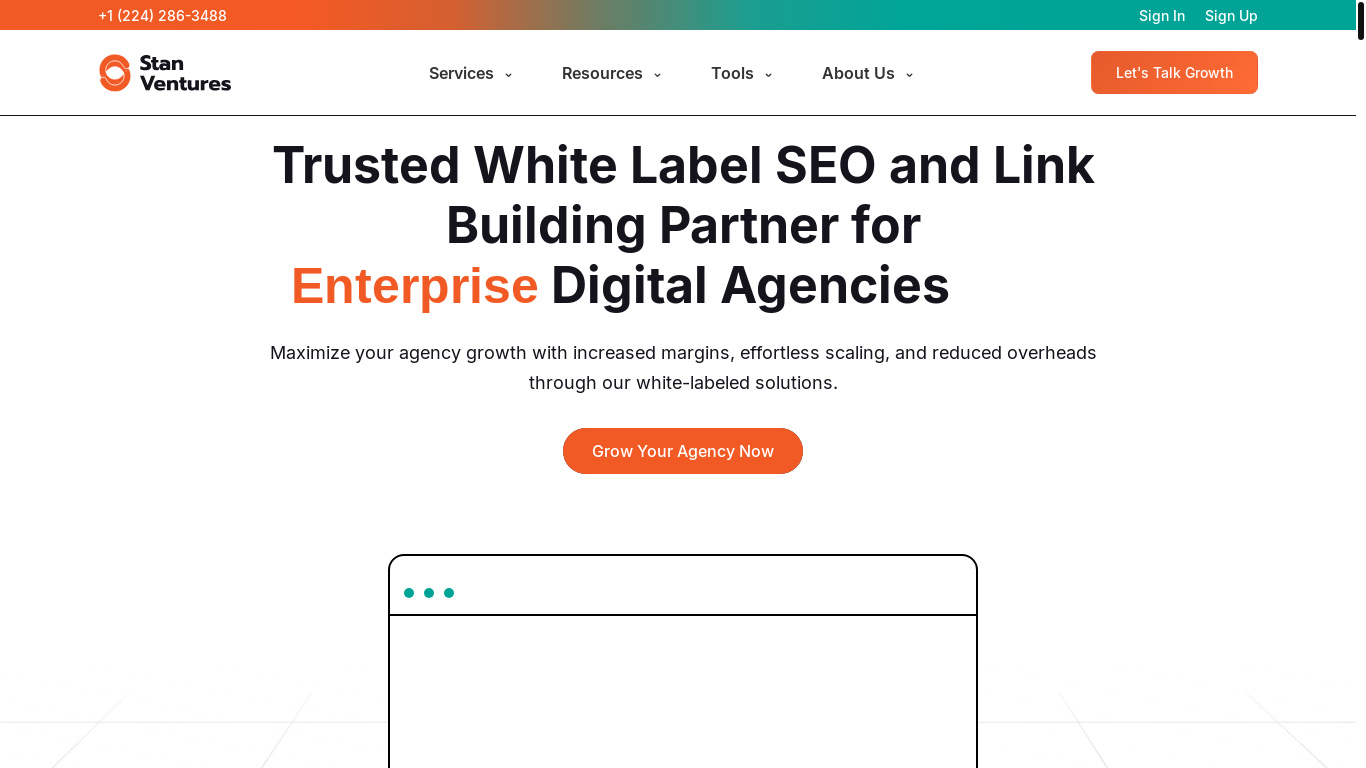 website screenshot of https://gostanventures.com/