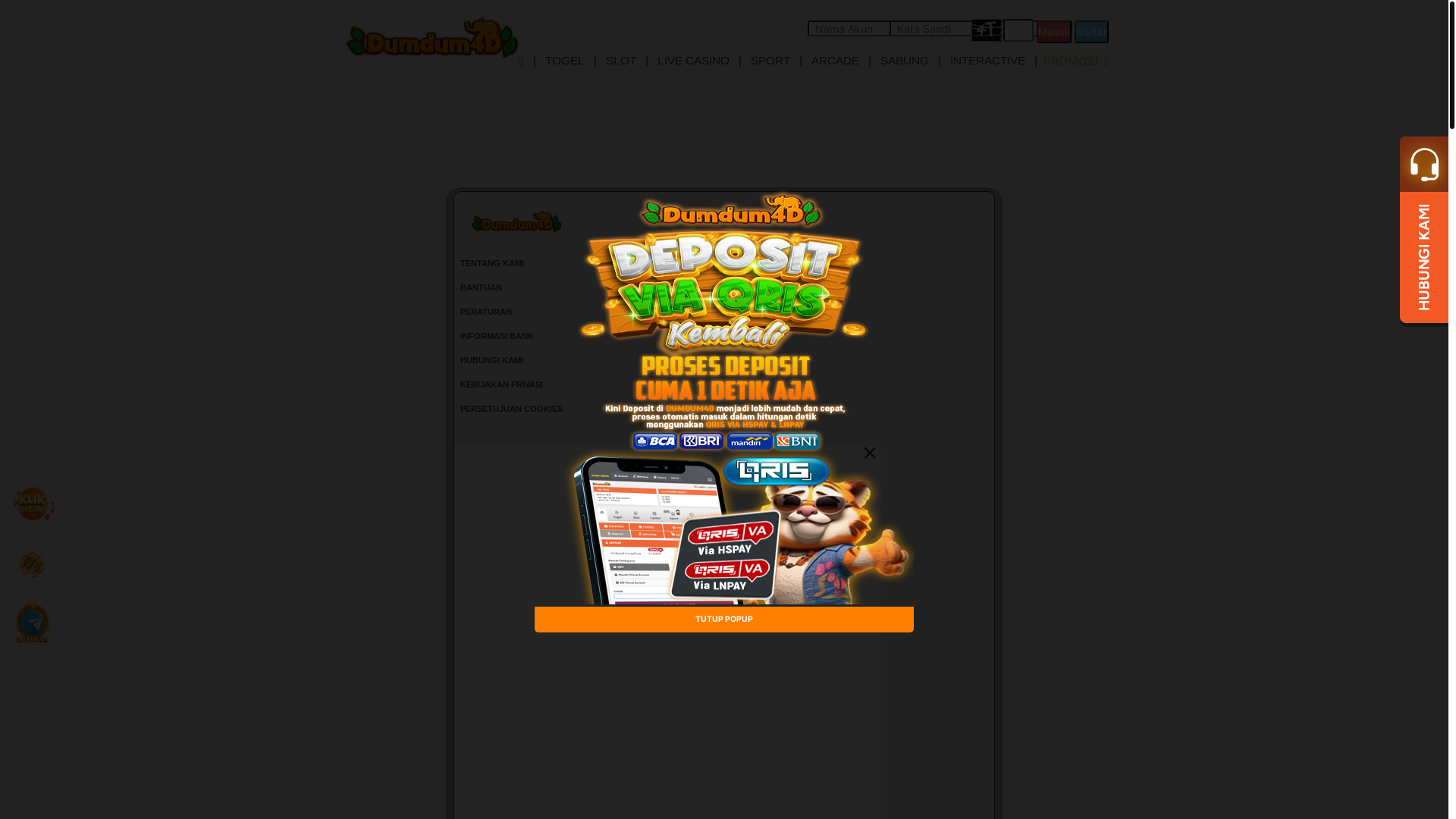 website screenshot of https://dumdum4d-lothar.site/