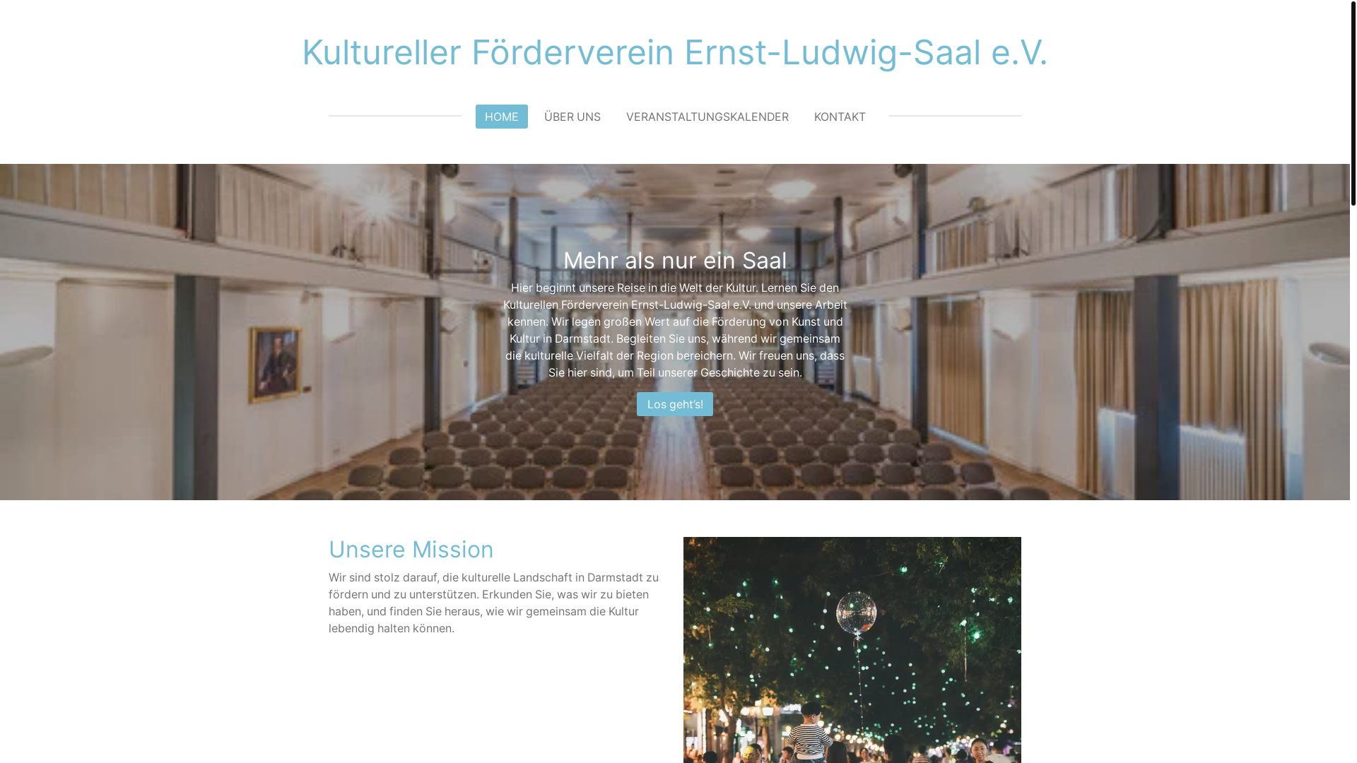 website screenshot of https://kfvels.de/