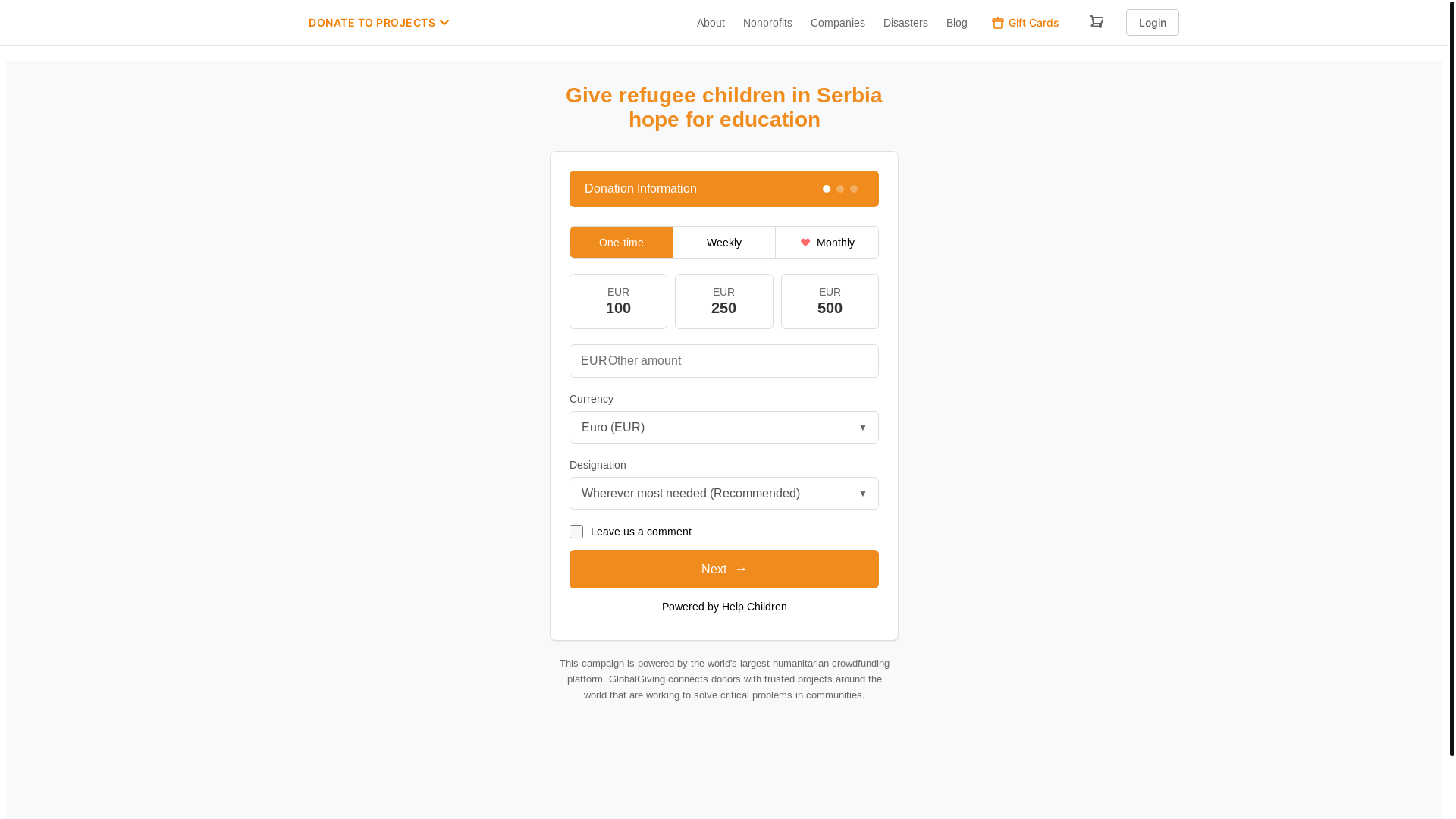 website screenshot of https://globalgifted.help/