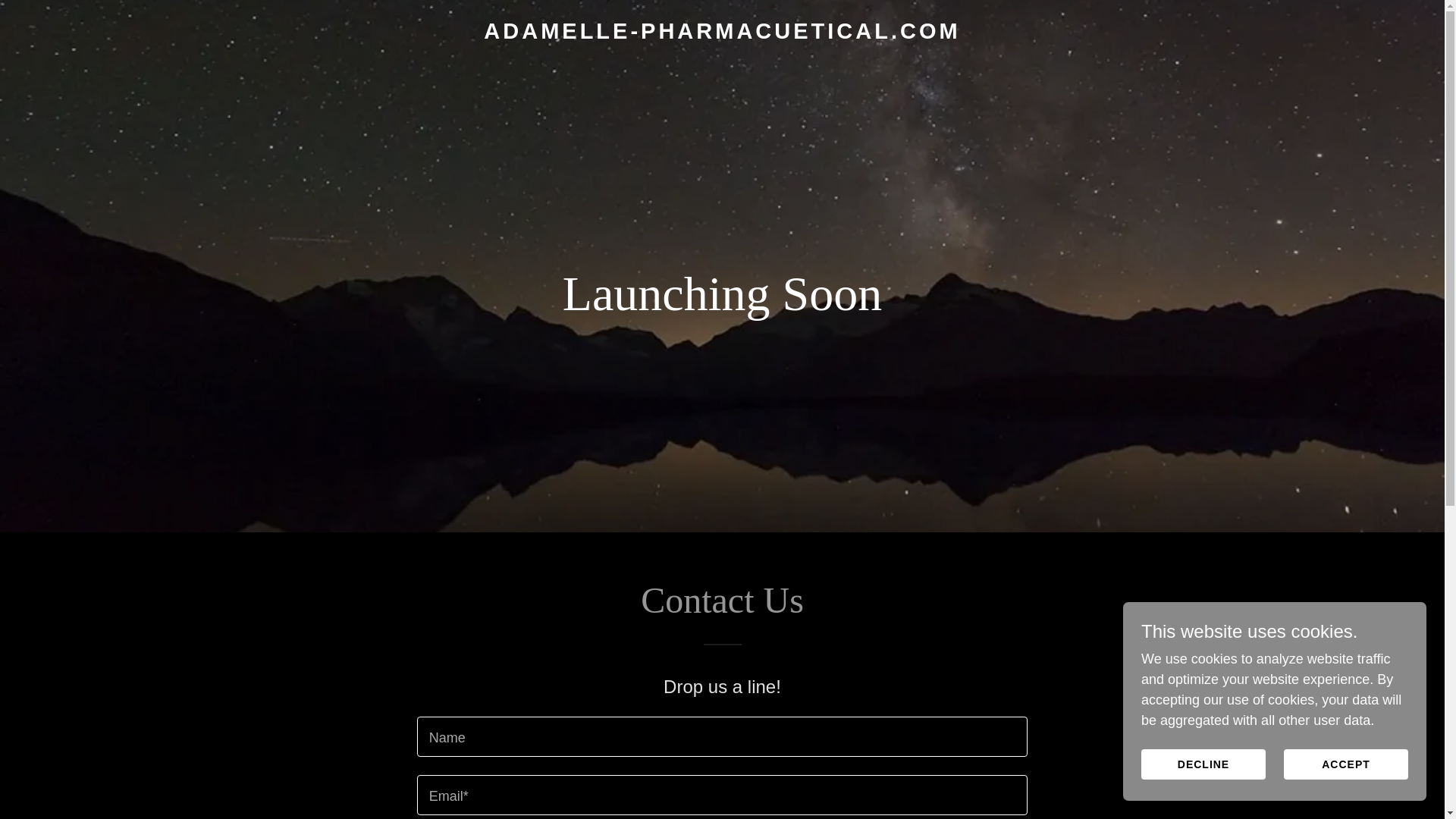 website screenshot of https://adamelle-pharmacuetical.com/