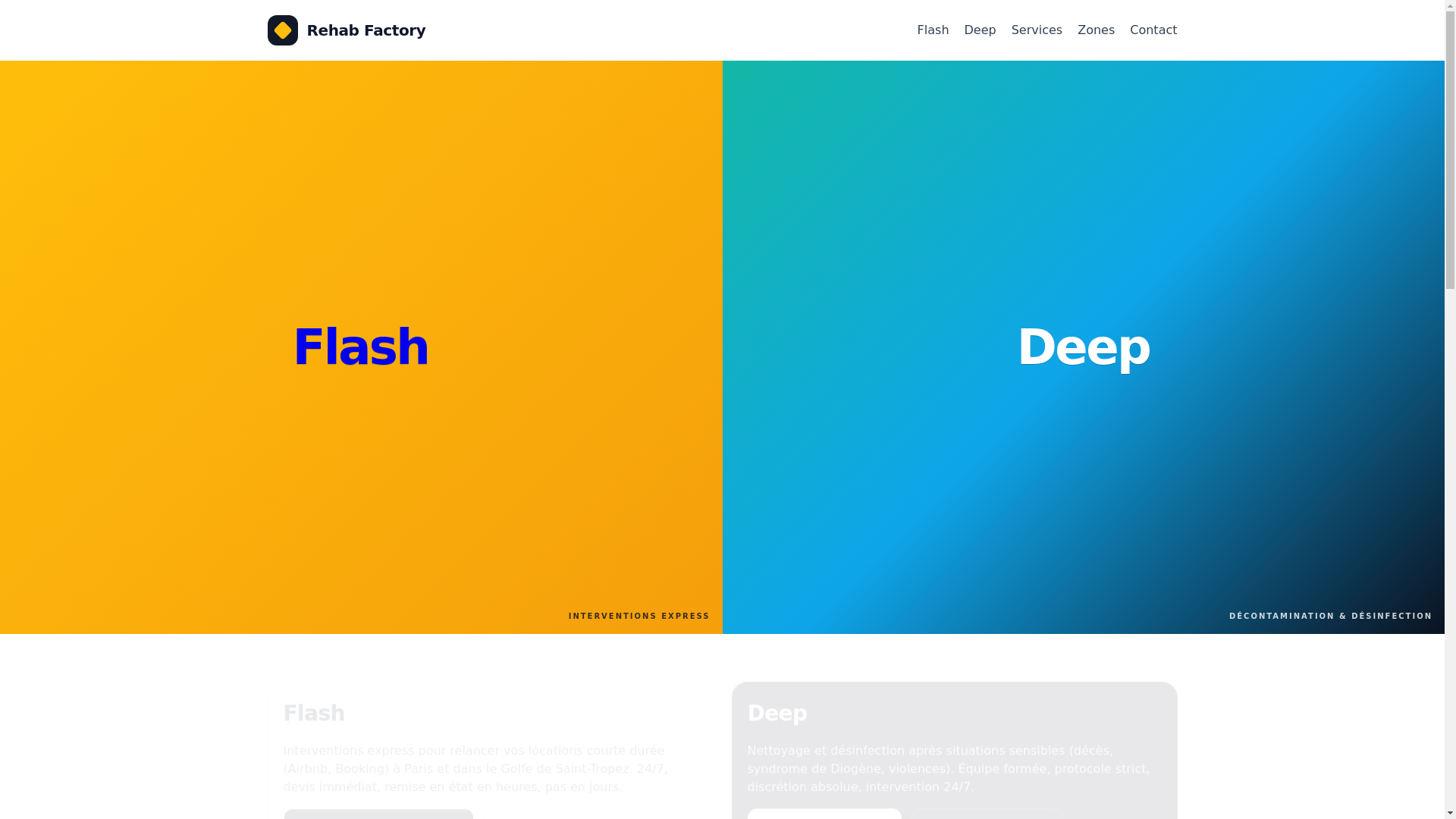 website screenshot of https://rehab-factory.pro/