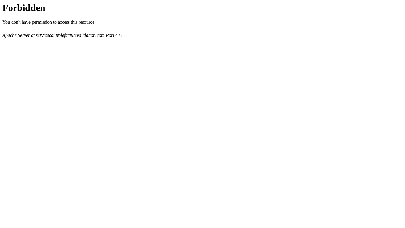 website screenshot of https://servicecontrolefacturevalidation.com/
