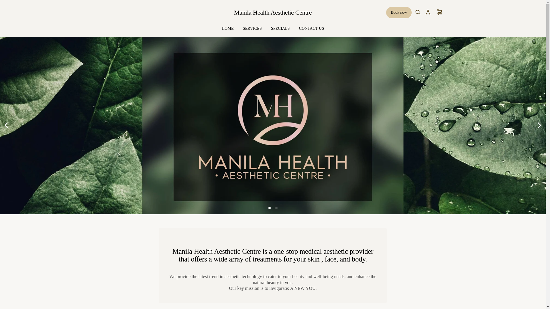 website screenshot of https://manila-health.com/