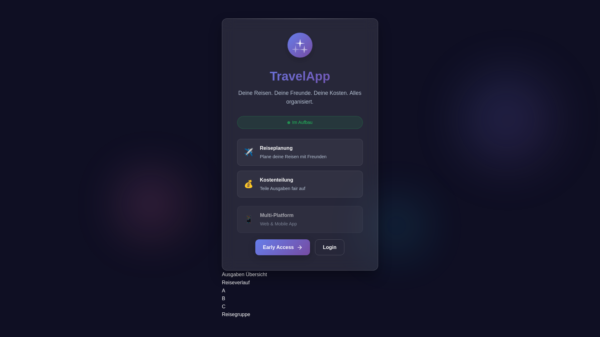 website screenshot of https://trekory.app/