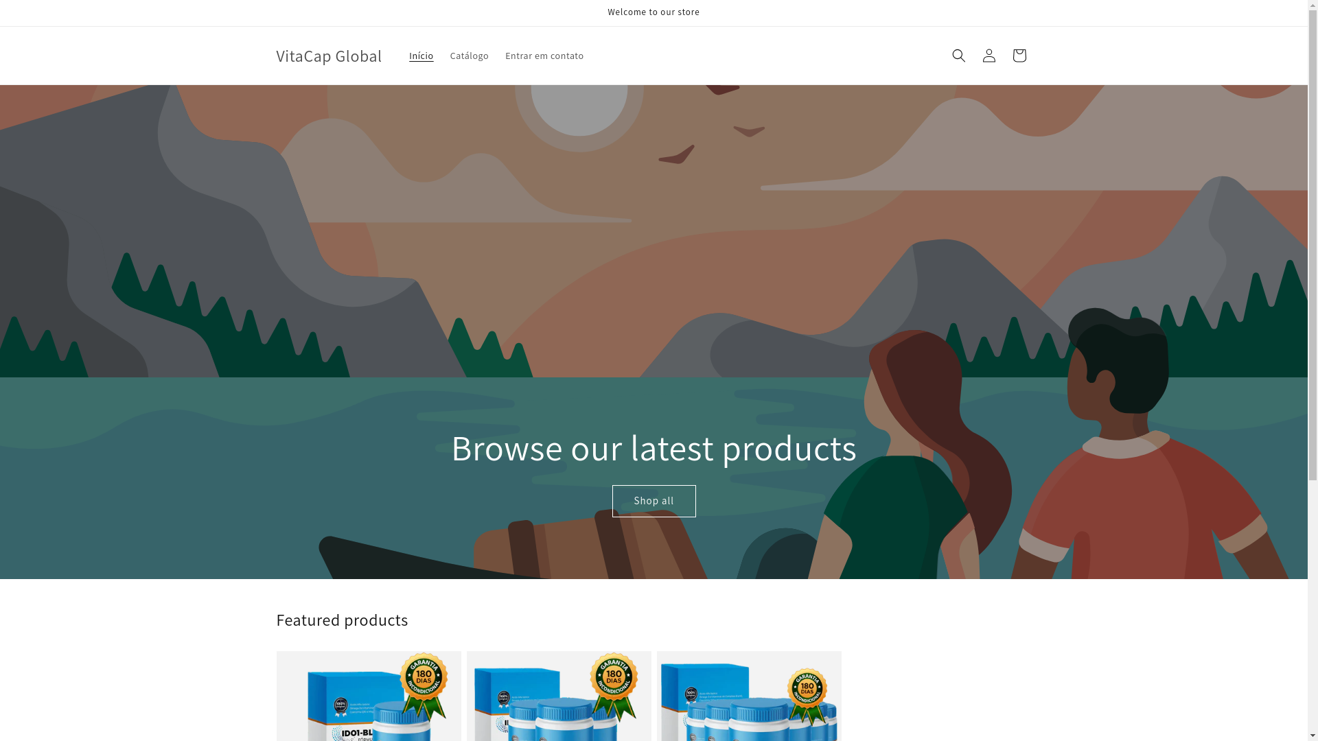 website screenshot of https://vitacapglobal.com/