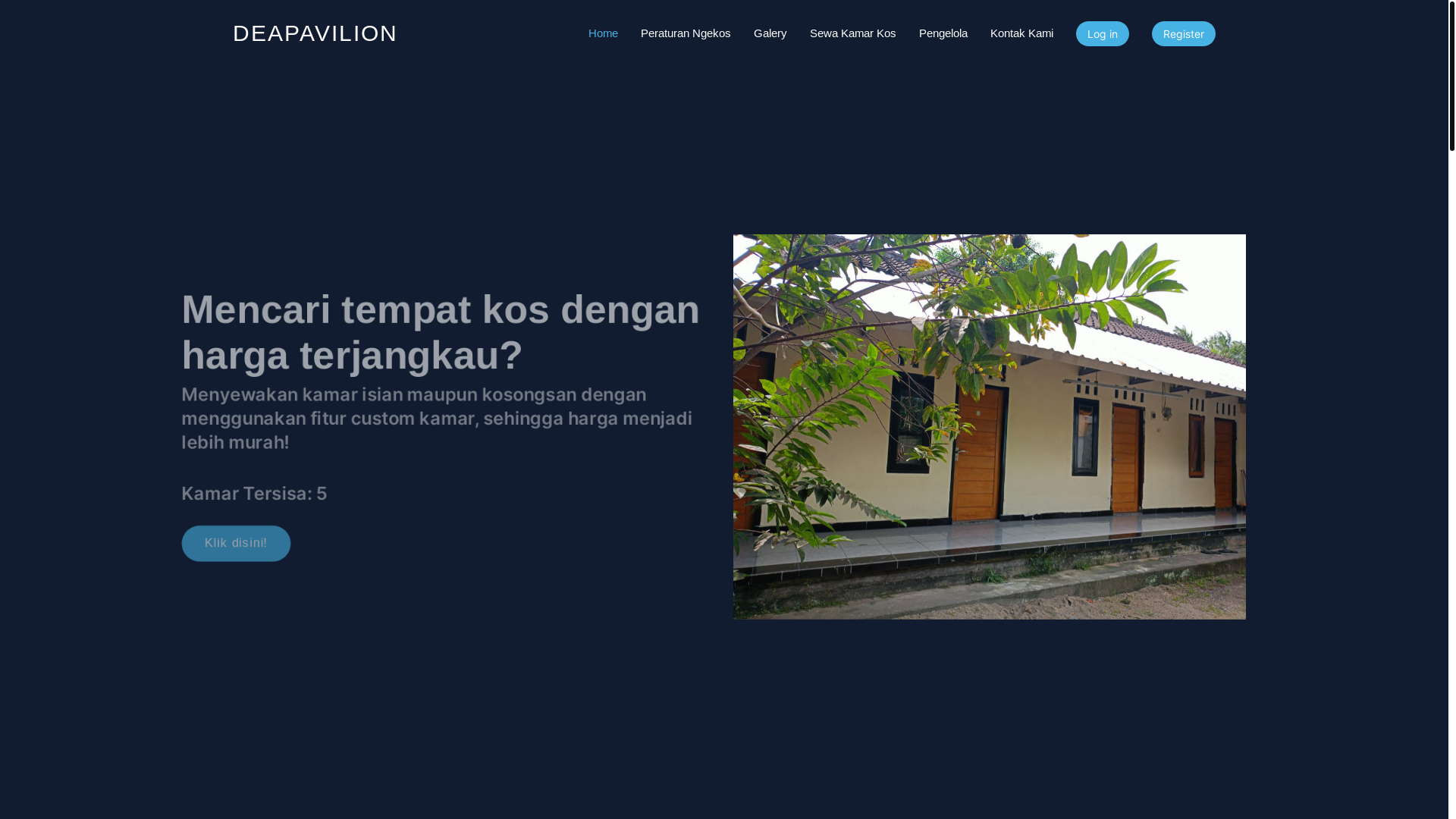 website screenshot of https://deapavilion.my.id/
