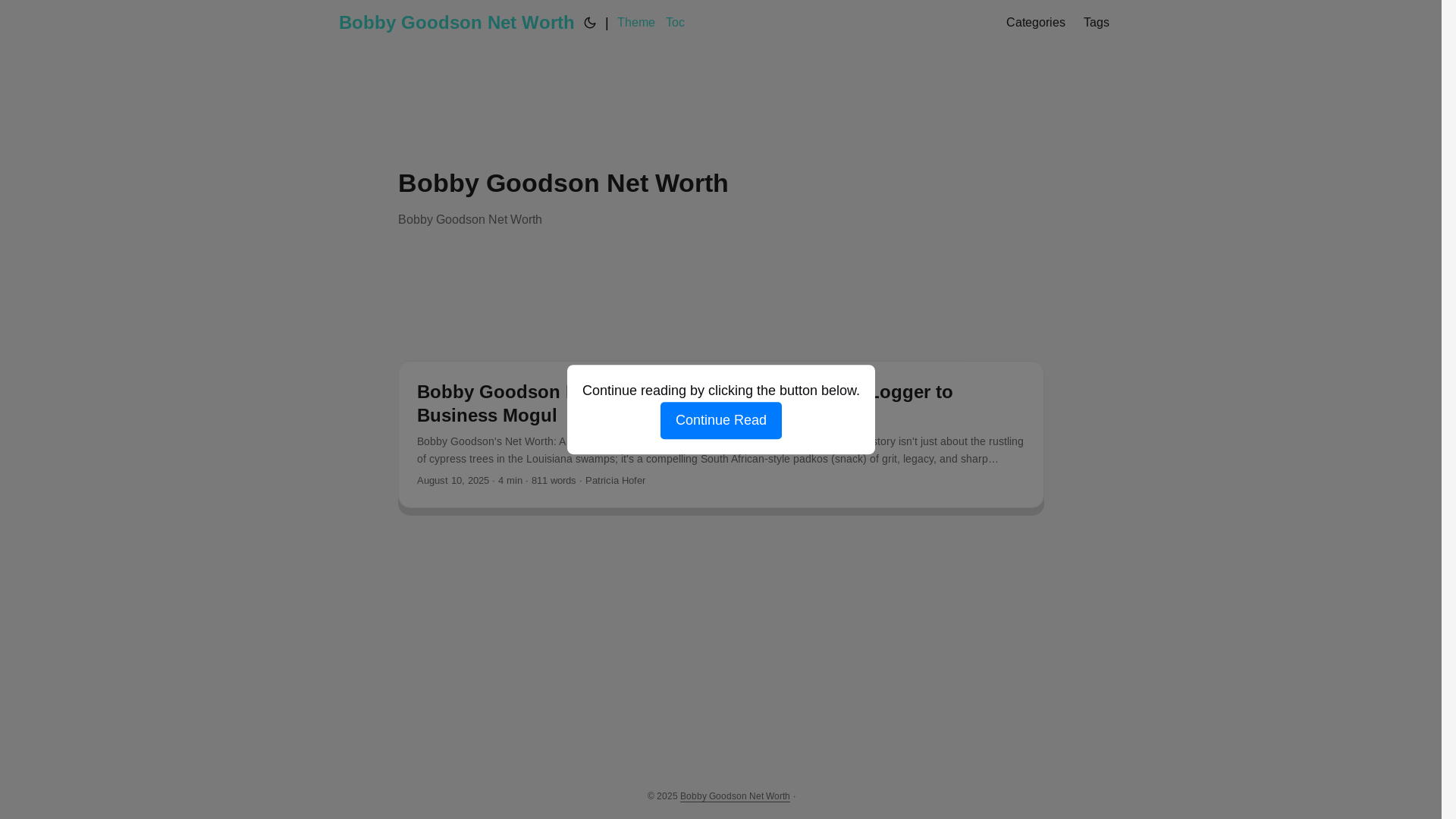 website screenshot of https://bobby-goodson-net-worth.pages.dev/