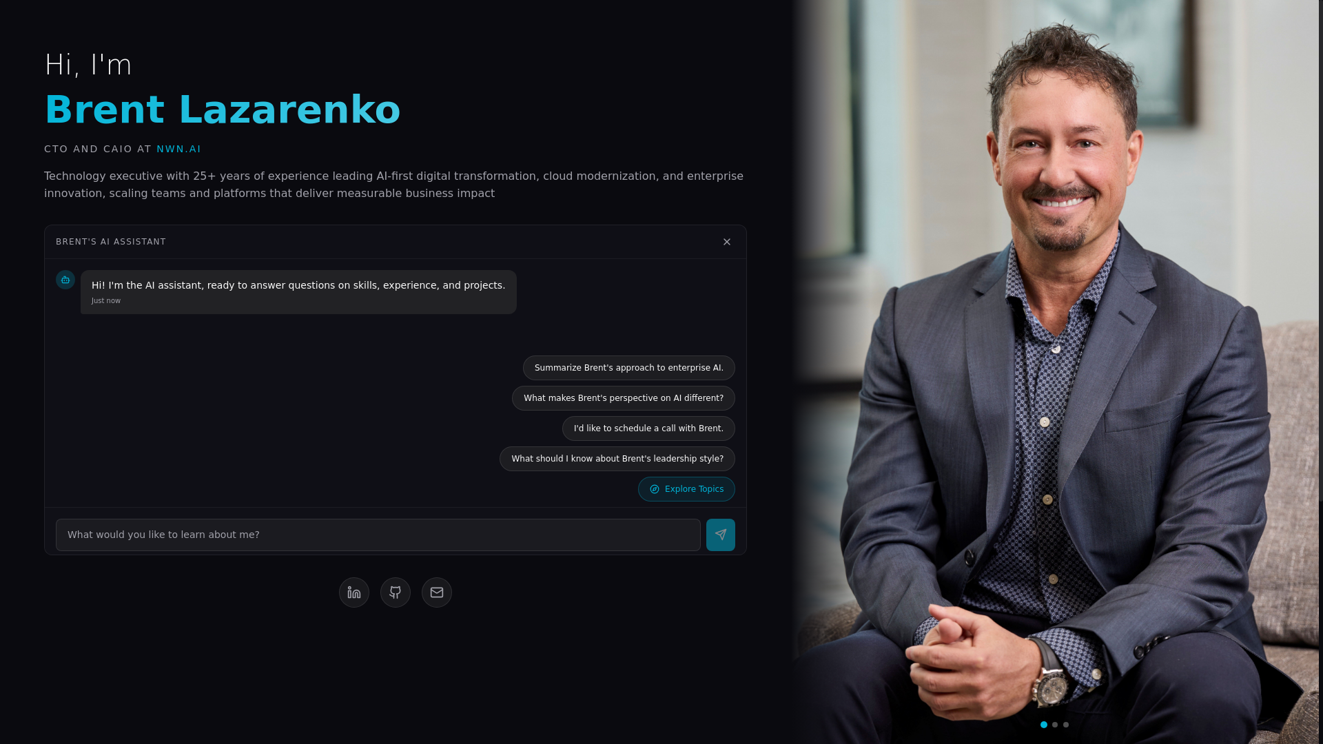 website screenshot of https://brent-lazarenko.com/