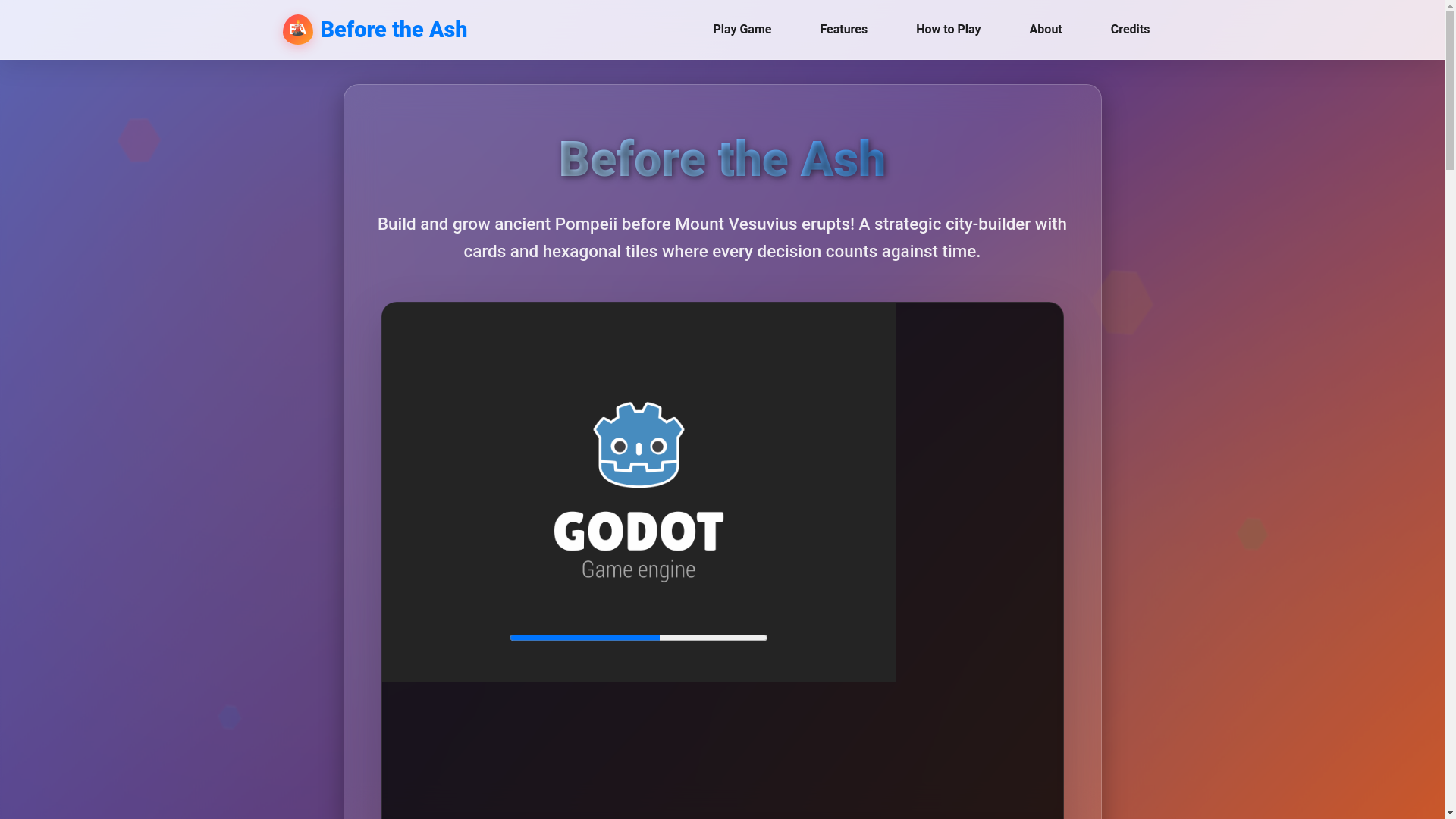 website screenshot of https://beforetheash.online/