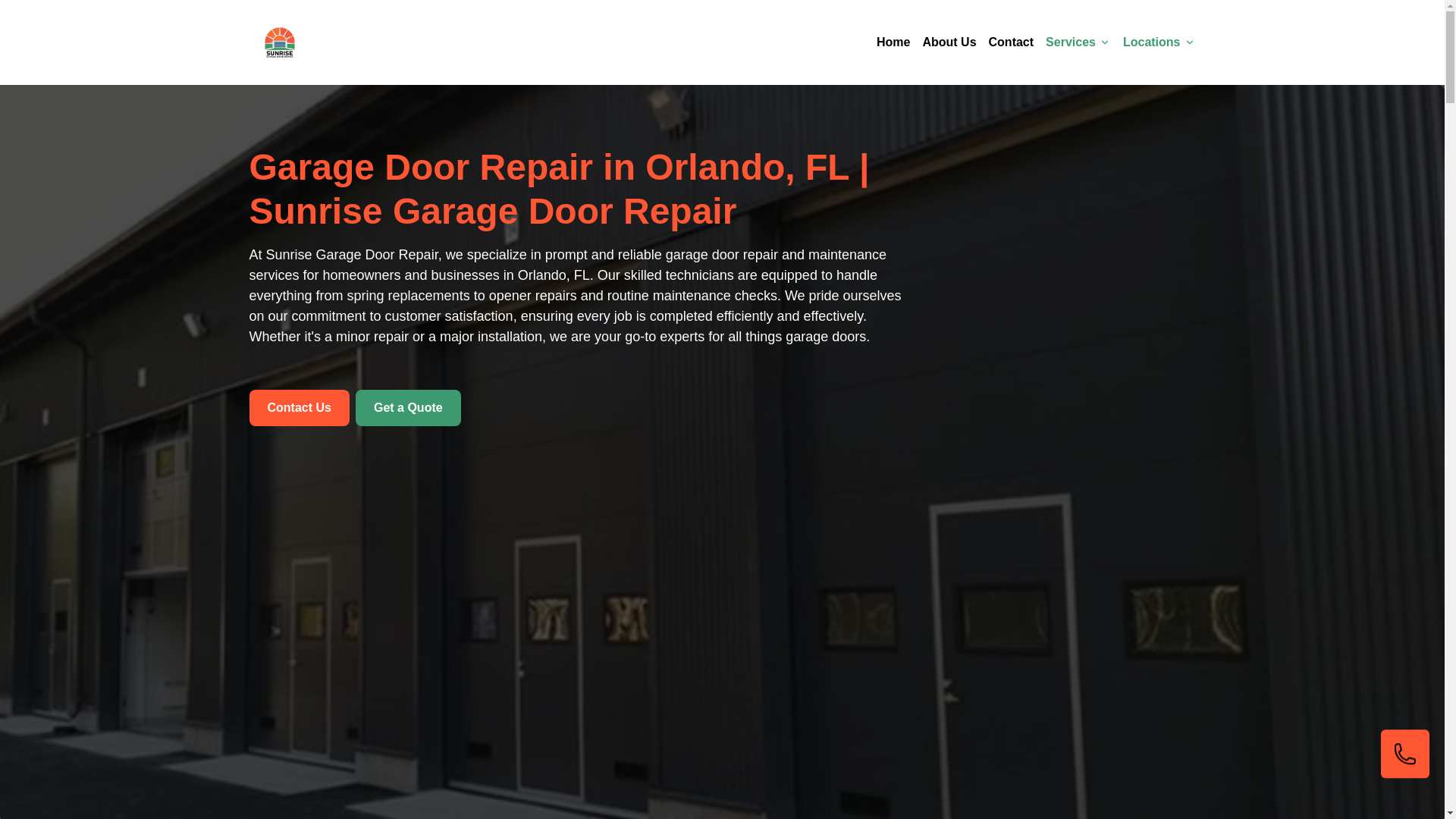 website screenshot of https://sunrise-garage-door-repair.pages.dev/
