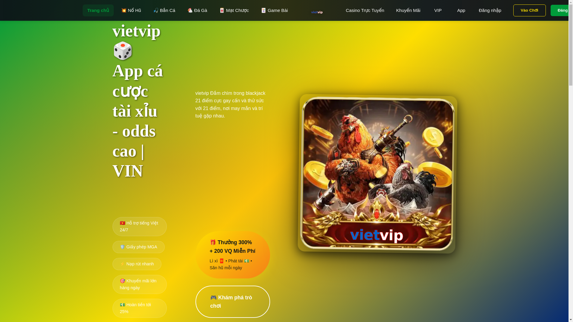 website screenshot of https://vietvipz.com/