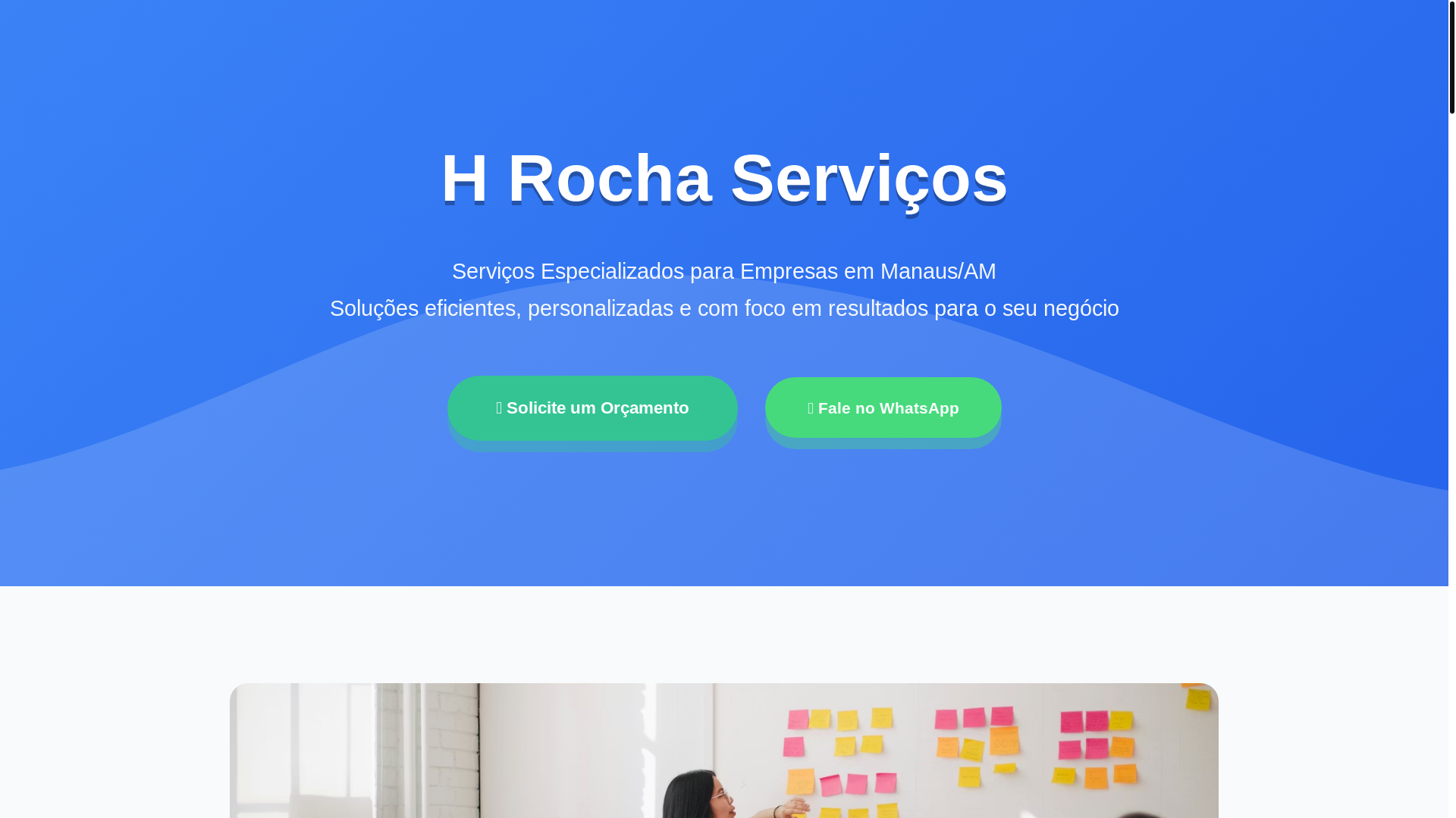 website screenshot of https://hrochaservicos.com/