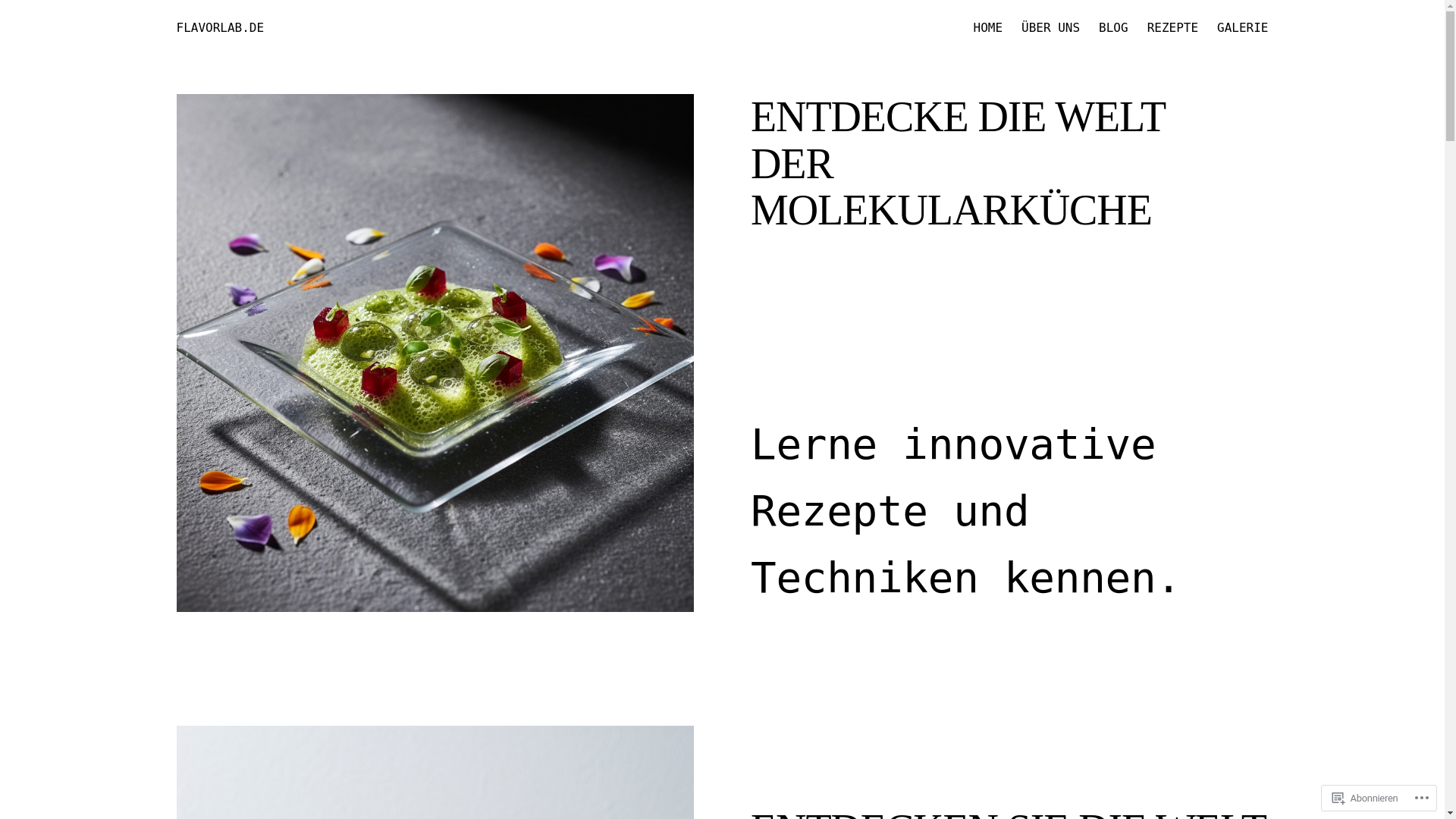 website screenshot of https://flavorlabkitchen.com/