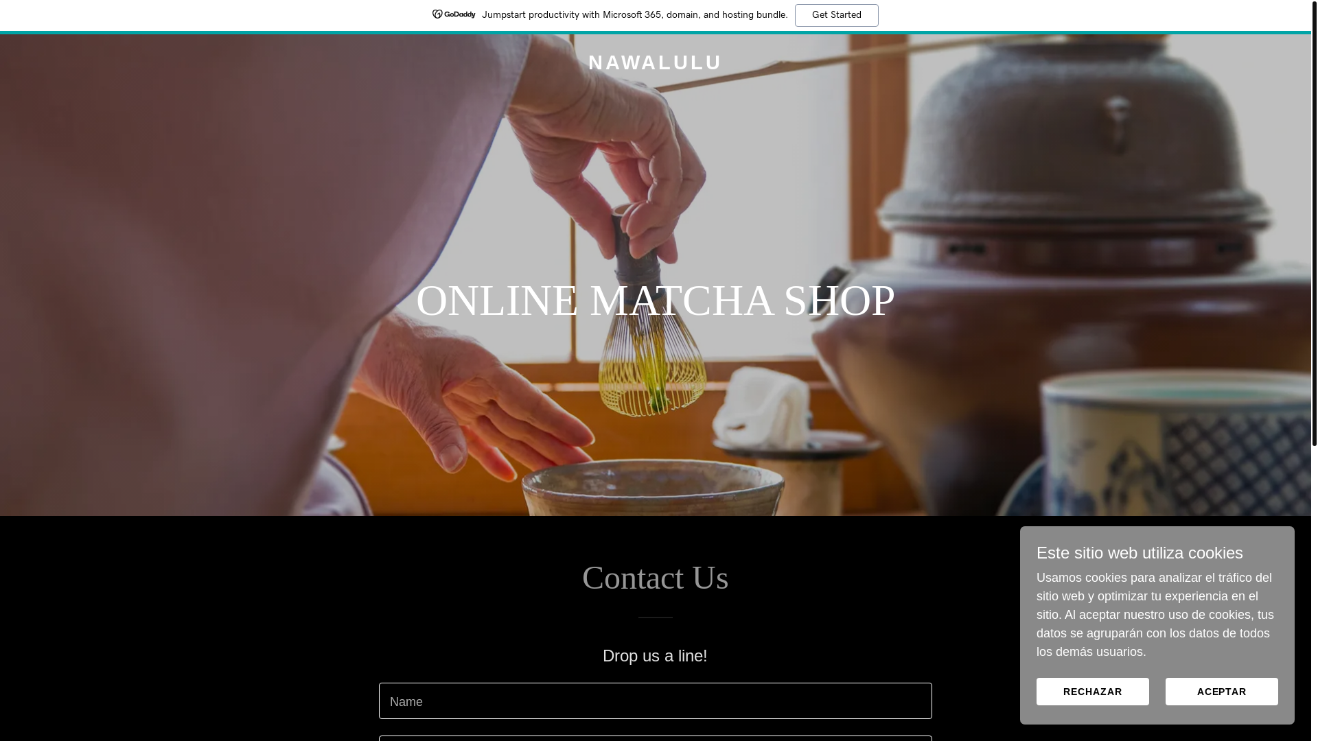 website screenshot of https://nawalulu.com/