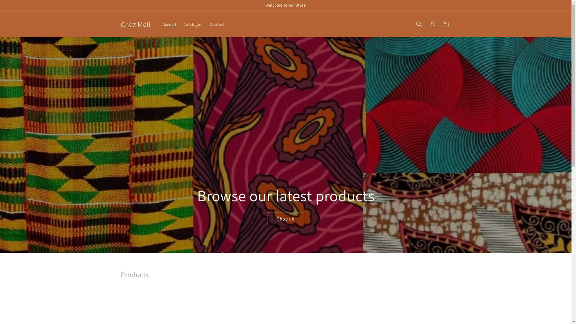 website screenshot of https://chezmeli.com/