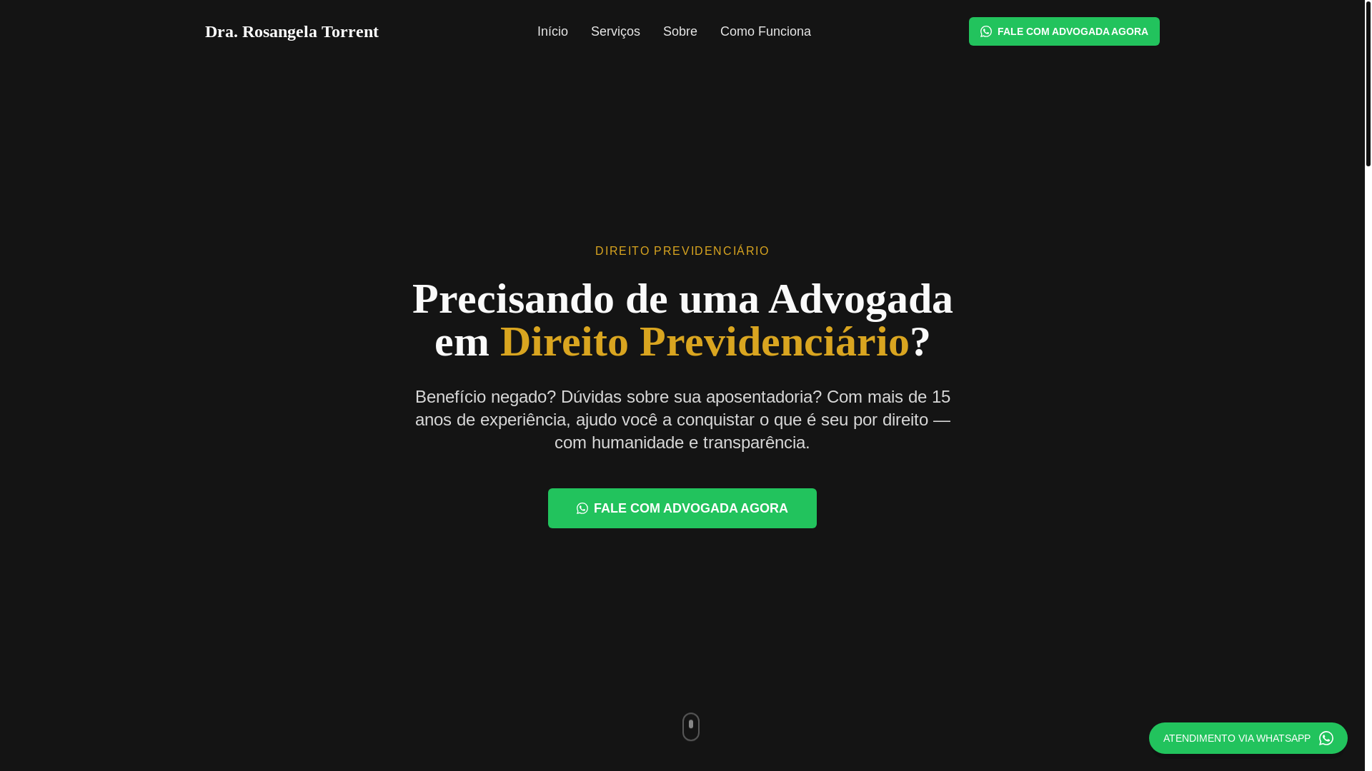 website screenshot of https://rosangelatorrent.com.br/