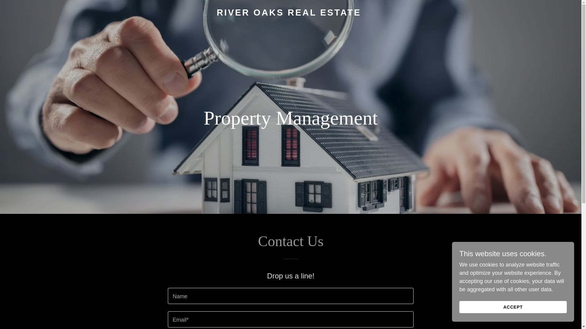 website screenshot of https://riveroakspropertymangement.com/