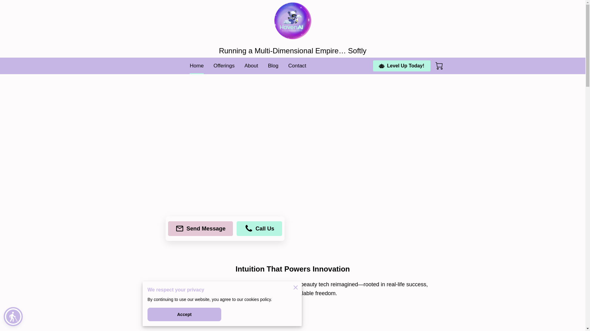website screenshot of https://havenai.biz/
