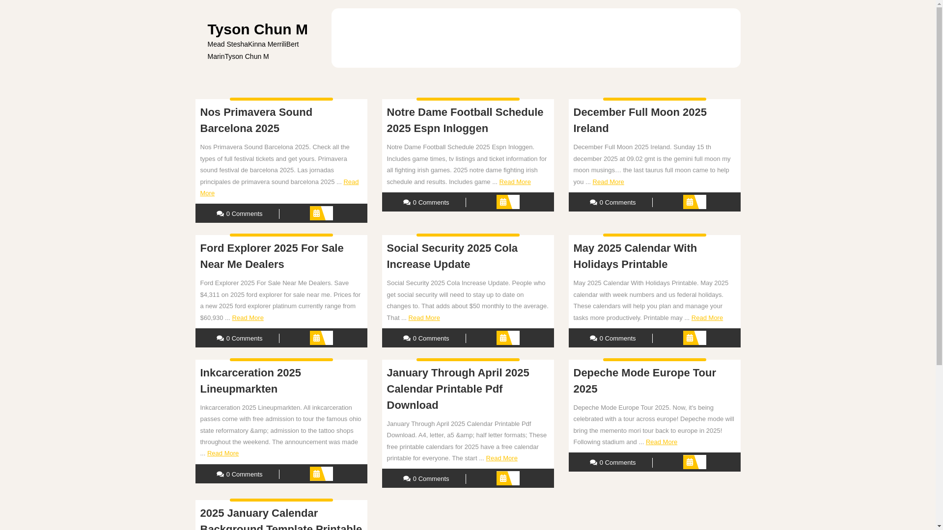 website screenshot of https://tysonchunm.pages.dev/