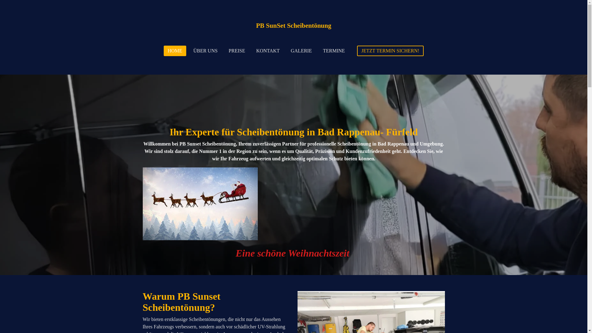 website screenshot of https://pbsunset.de/