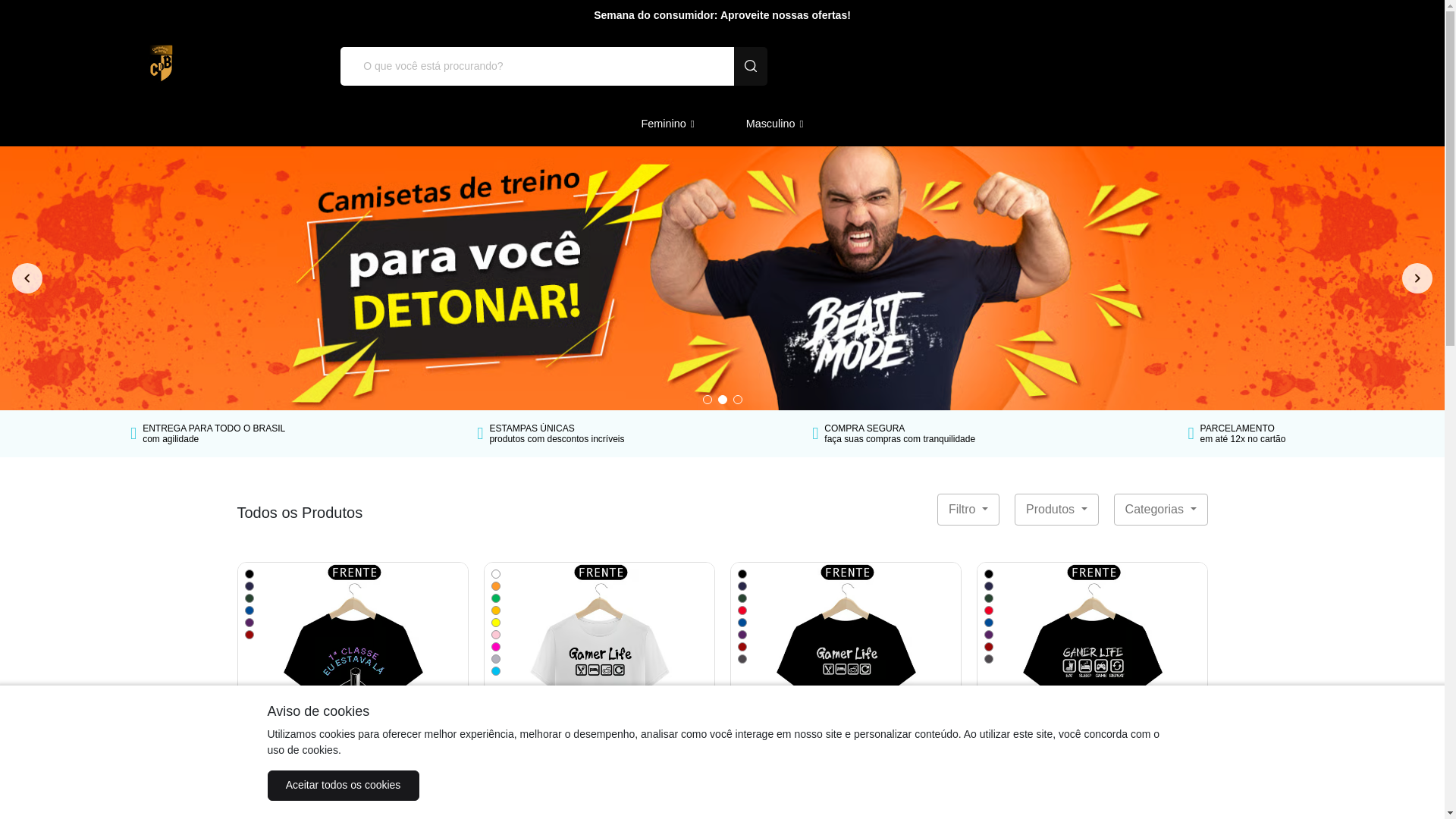 website screenshot of https://camiseteriadobarba.com.br/